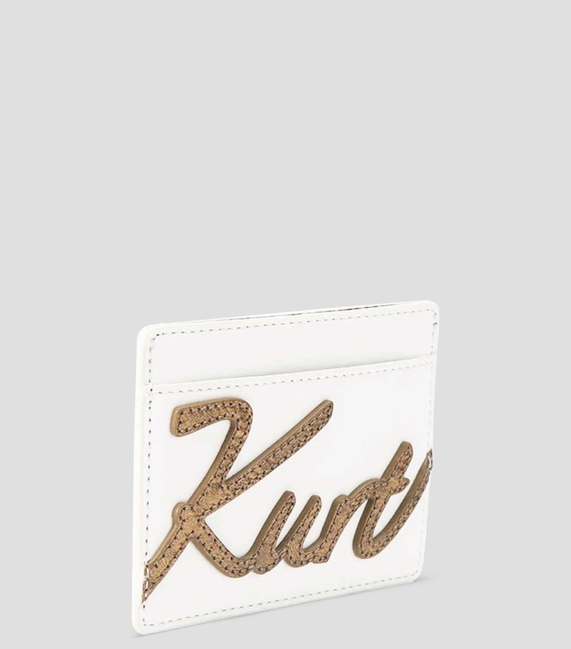 Tarjetero en piel estampado Mujer