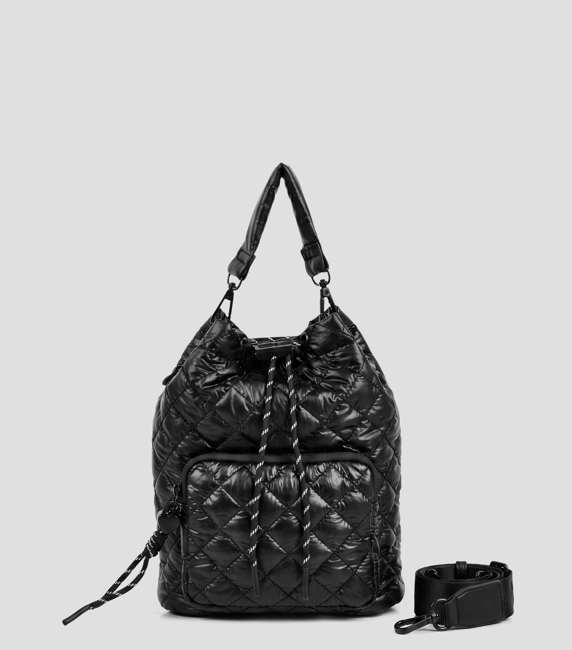 Bolsa bucket Chelsea capitonada lisa Mujer