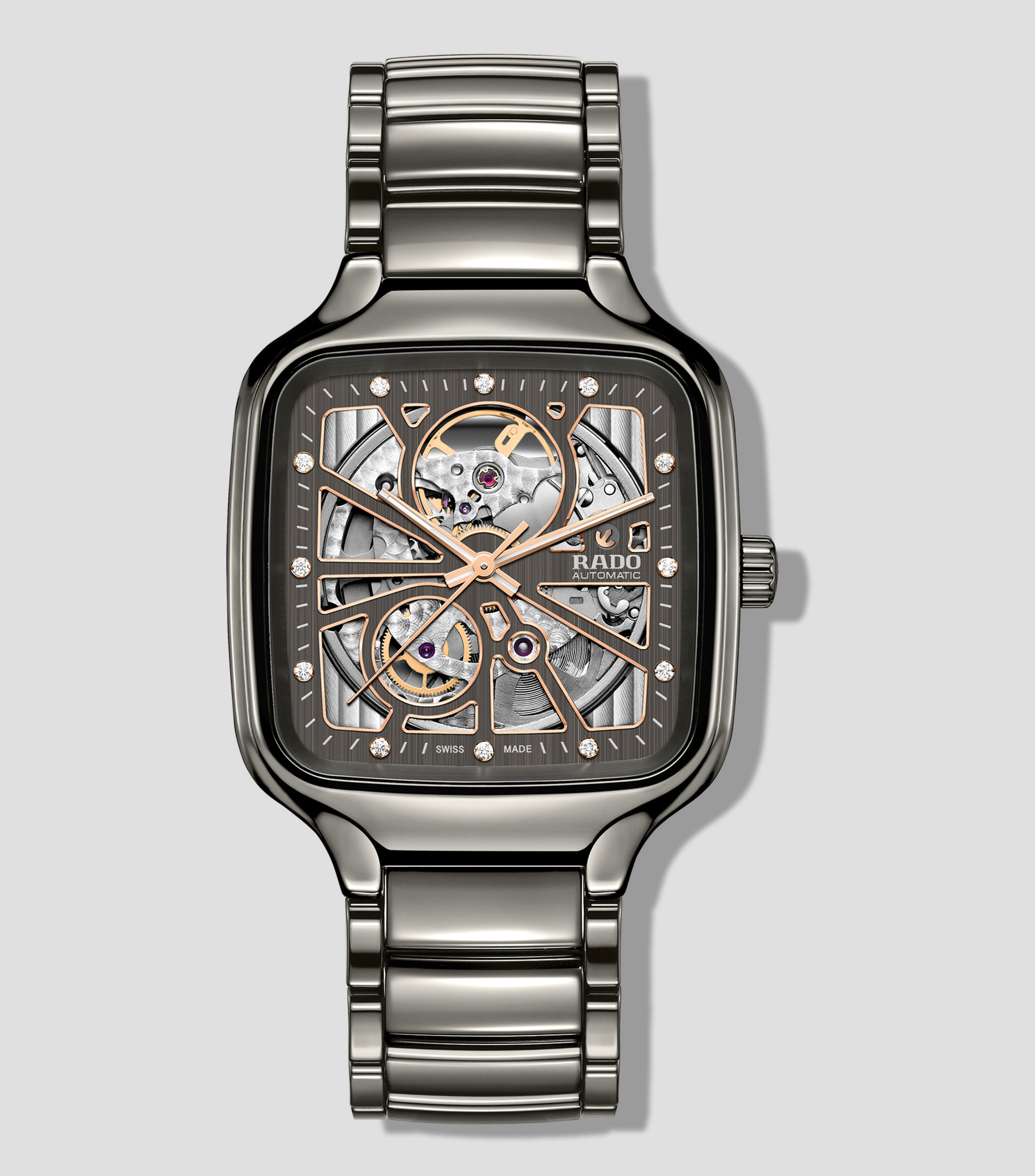 Reloj Unisex Automático True Square Lifestyle Carátula Gris Obscuro