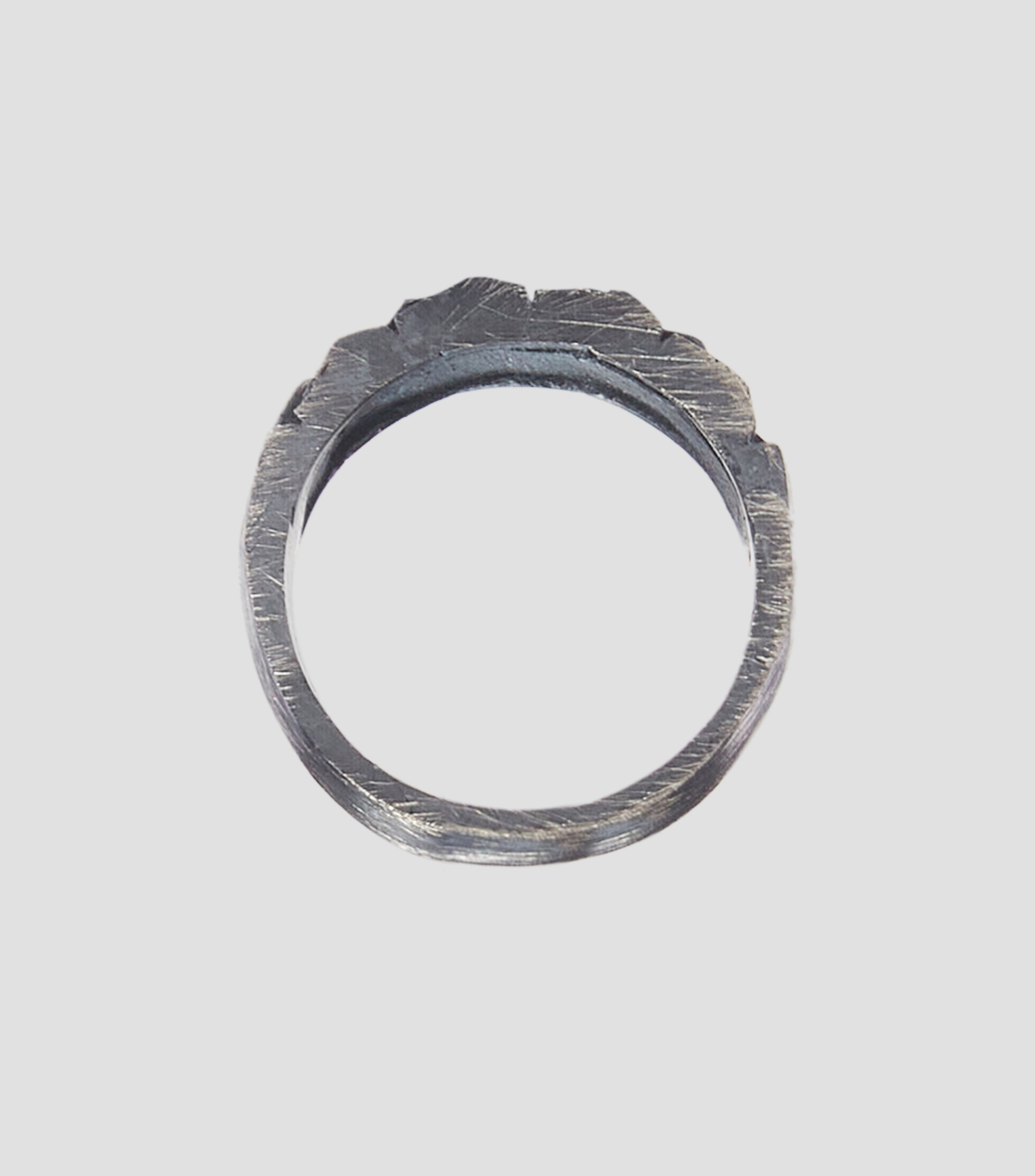 Anillo Muro en plata Hombre