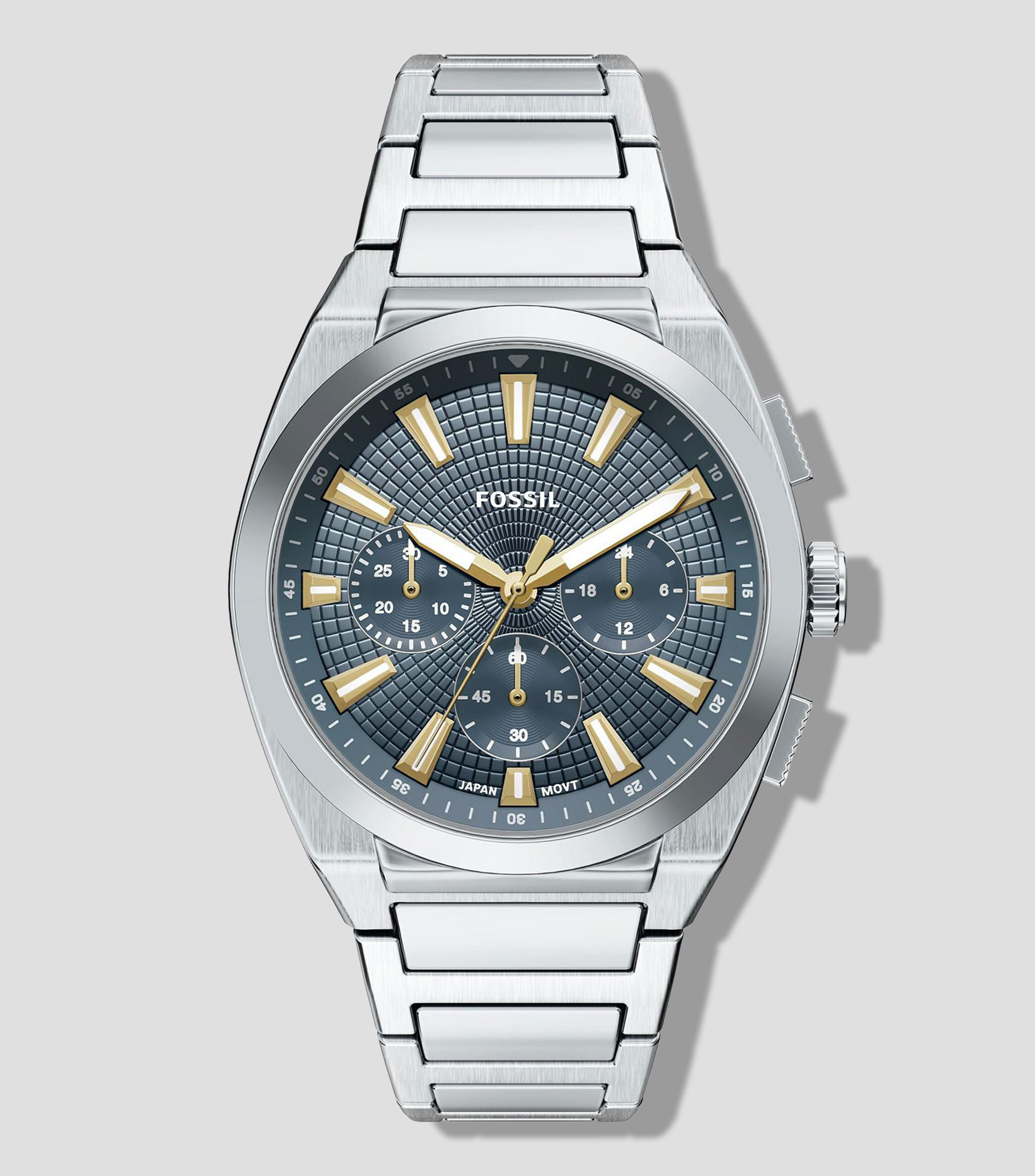 Reloj para Hombre Everett Casual Azul, Plateado