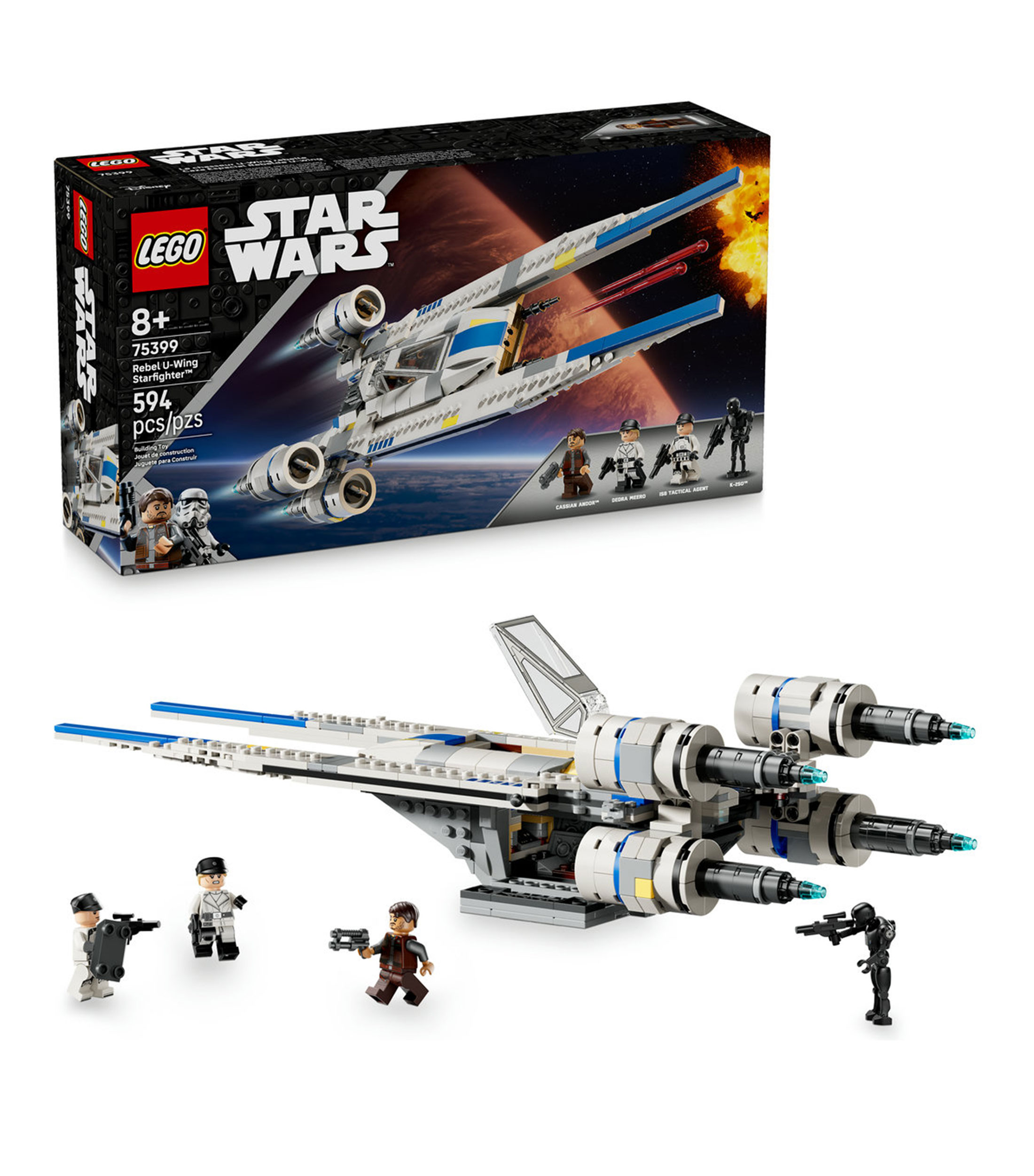Lego Star Wars Andor Caza Espacial Rebelde Uwing 75399
