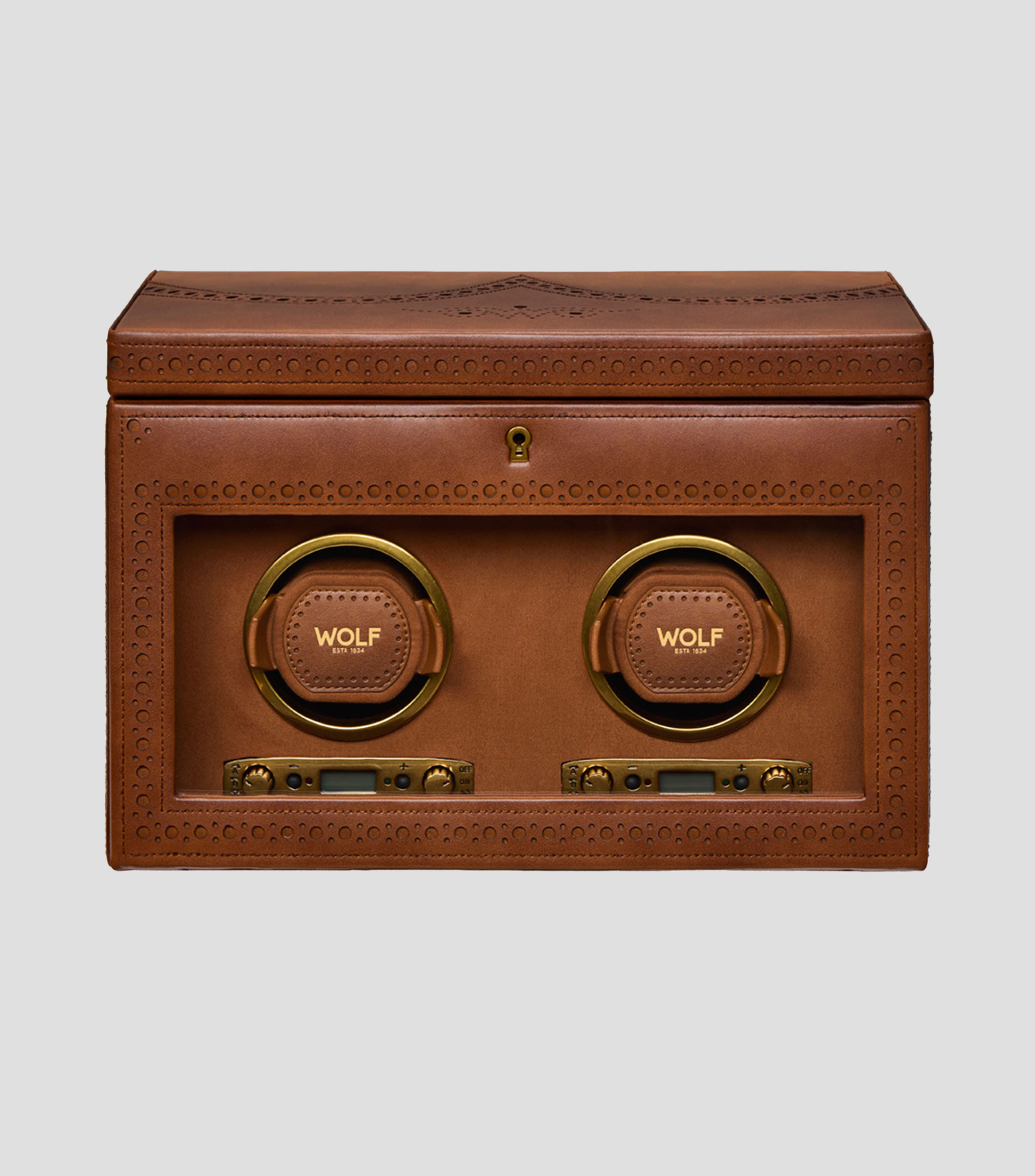 Estuche para relojes automáticos Brogue Hombre