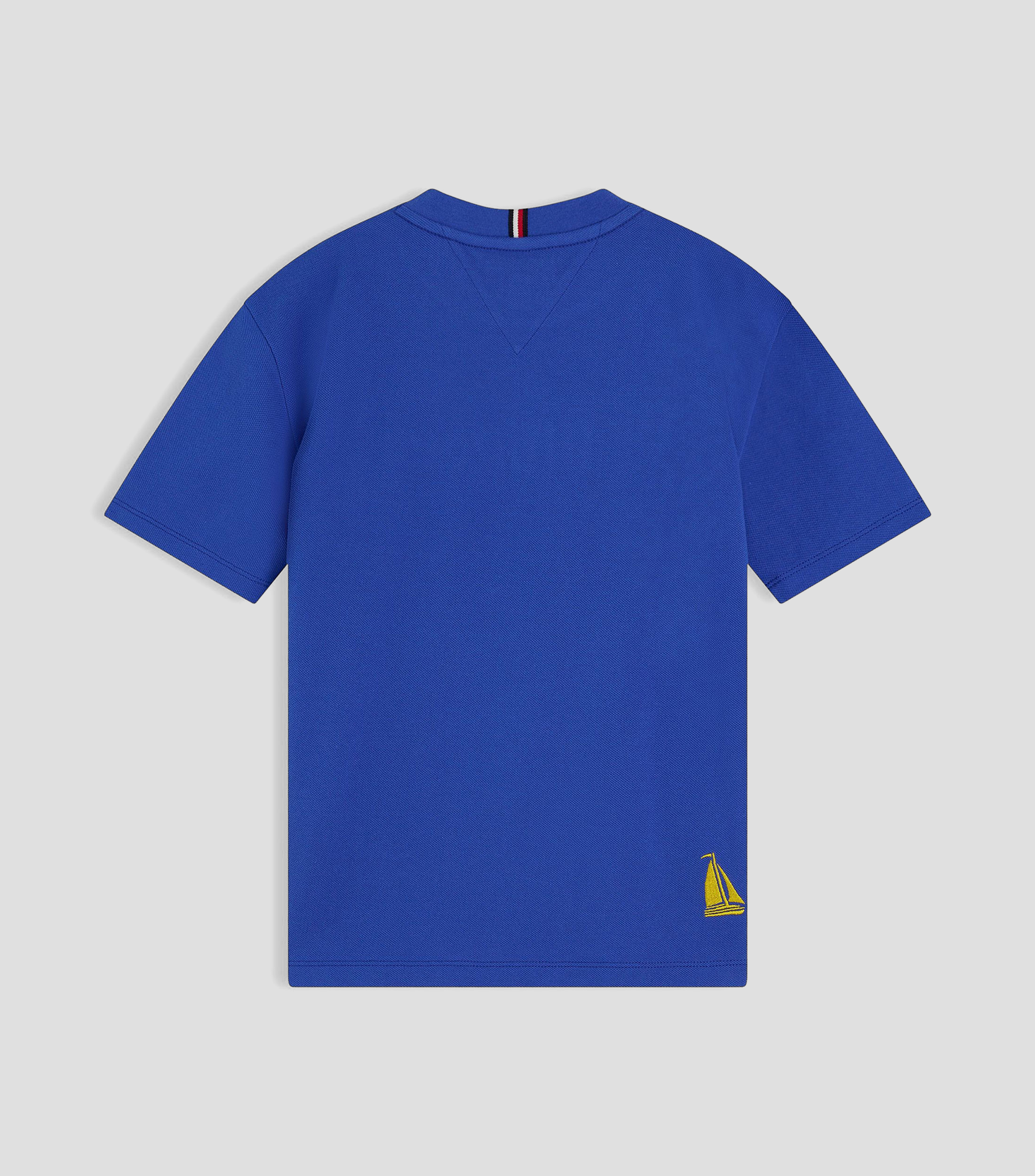 Playera cuello redondo manga corta con gráfico sólido Niño