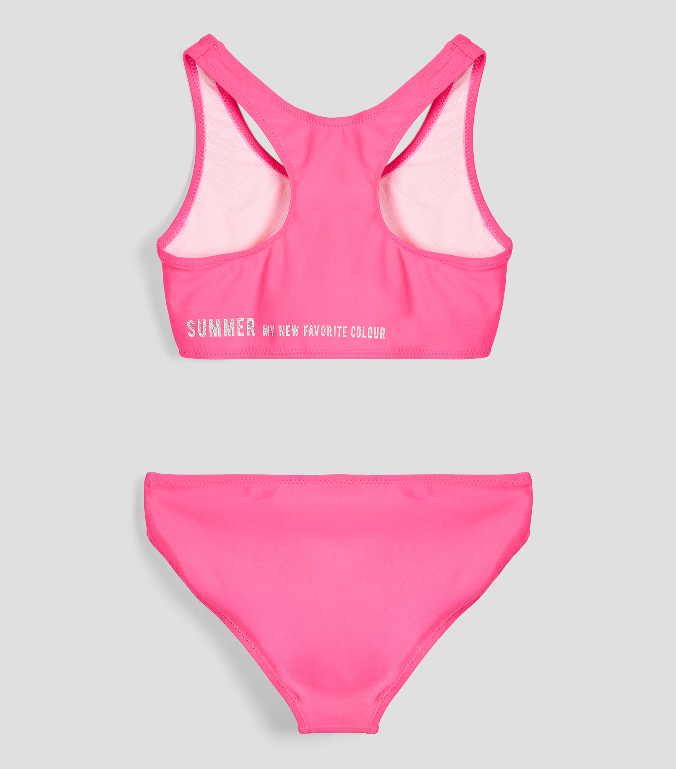 Bikini 2 piezas liso Niña