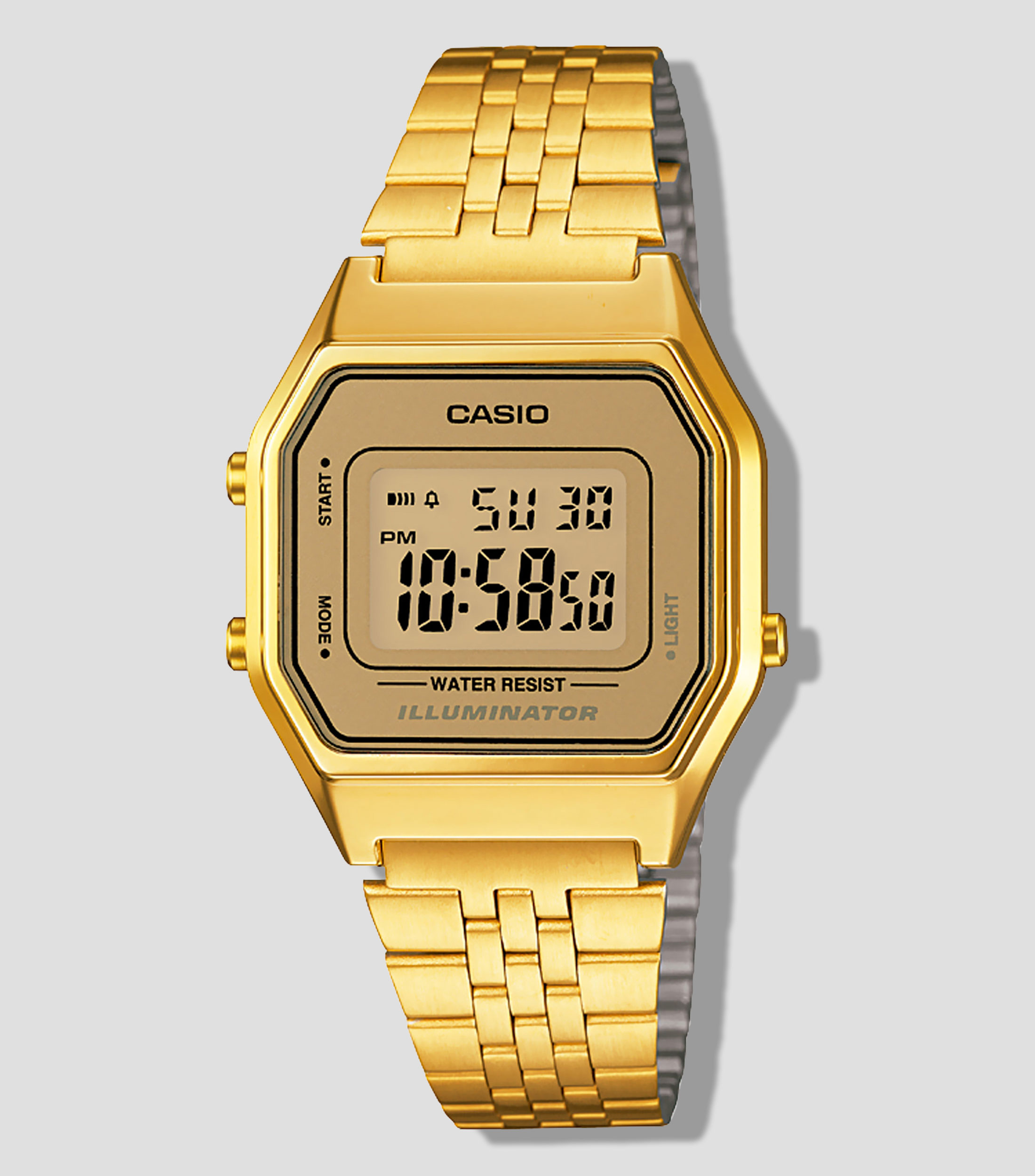 Reloj Unisex Vintage Casual Dorado