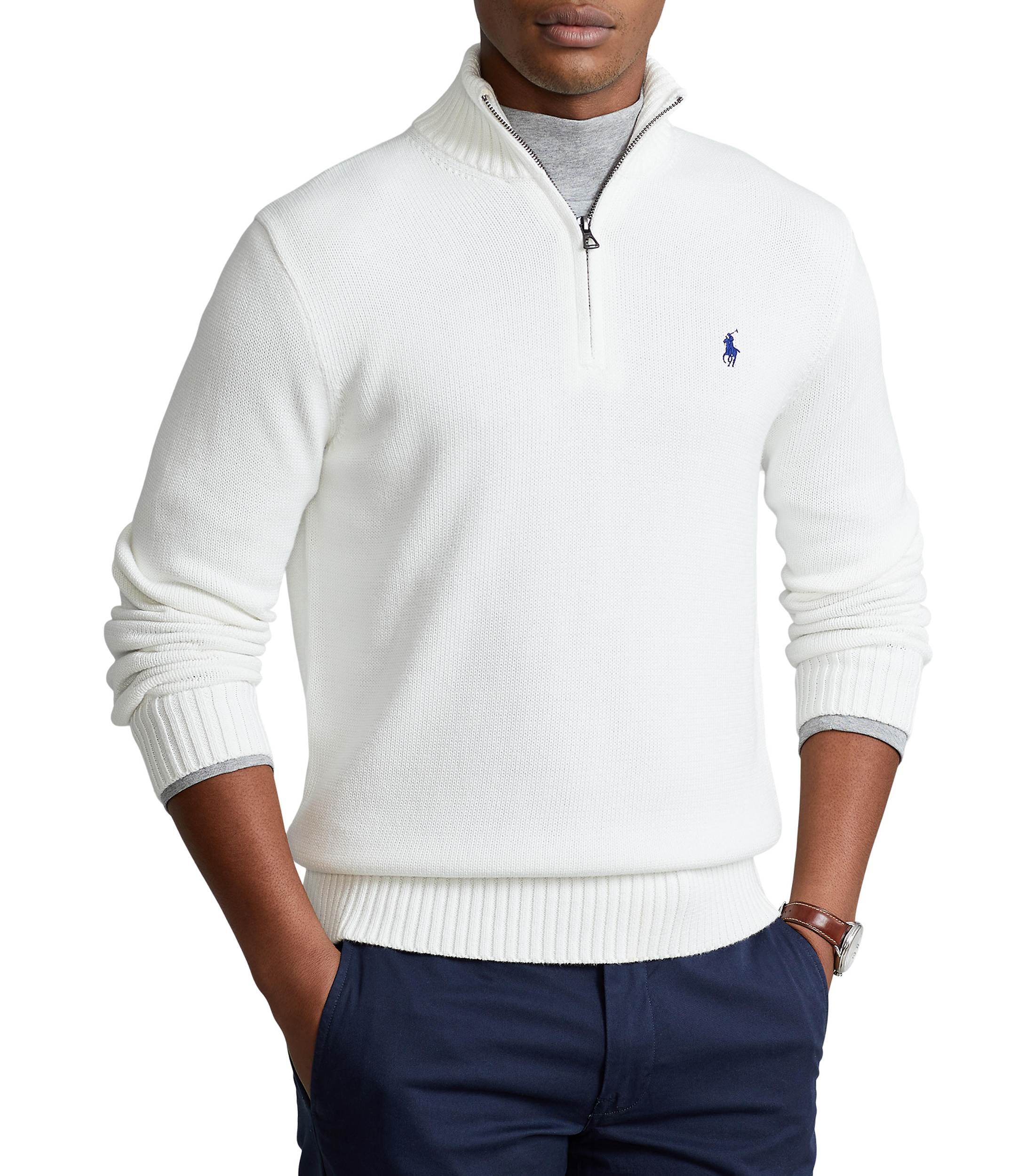 Sueter best sale polo blanco