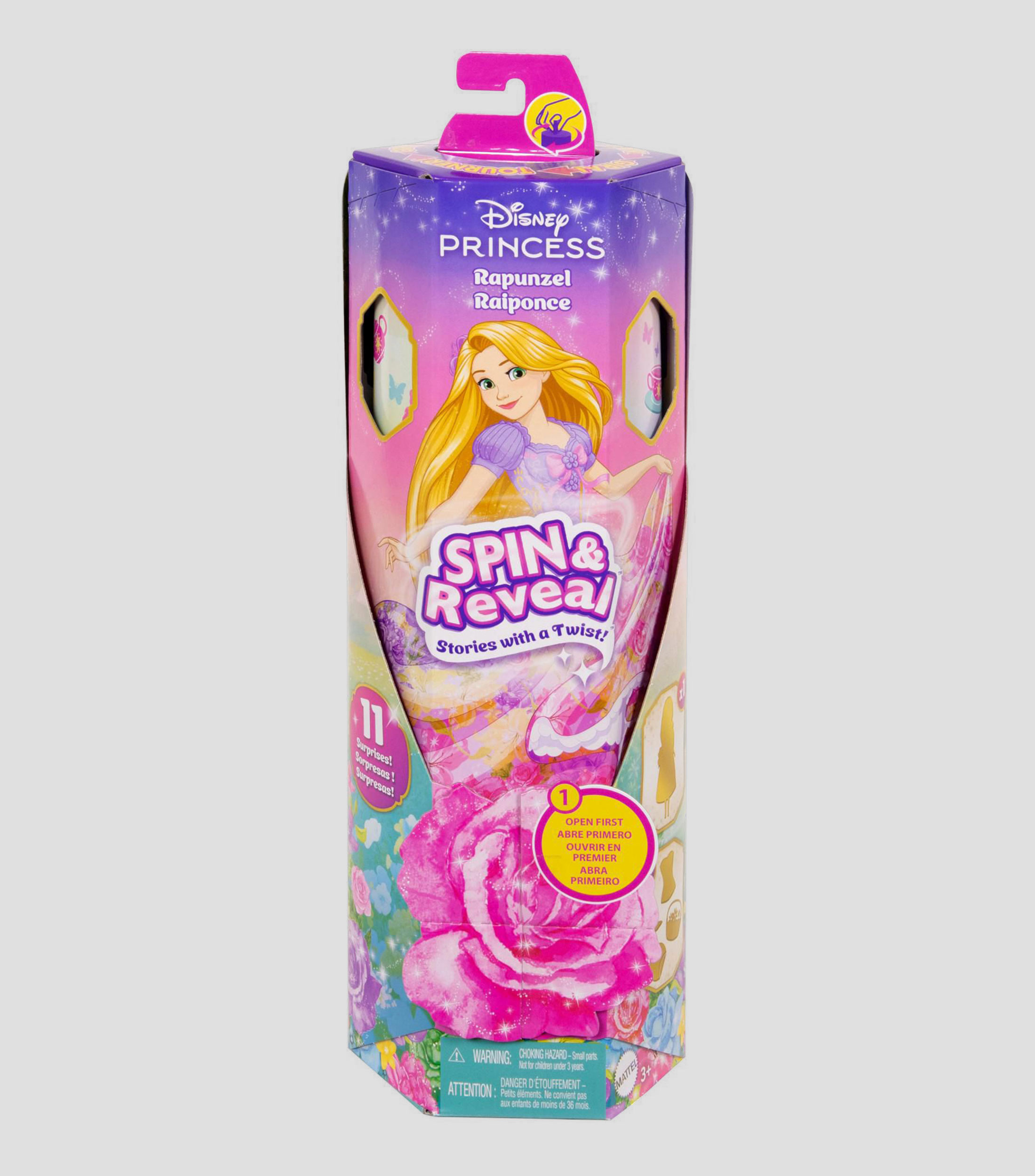 Muñeca Spin and Reveal: Princesa Rapunzel