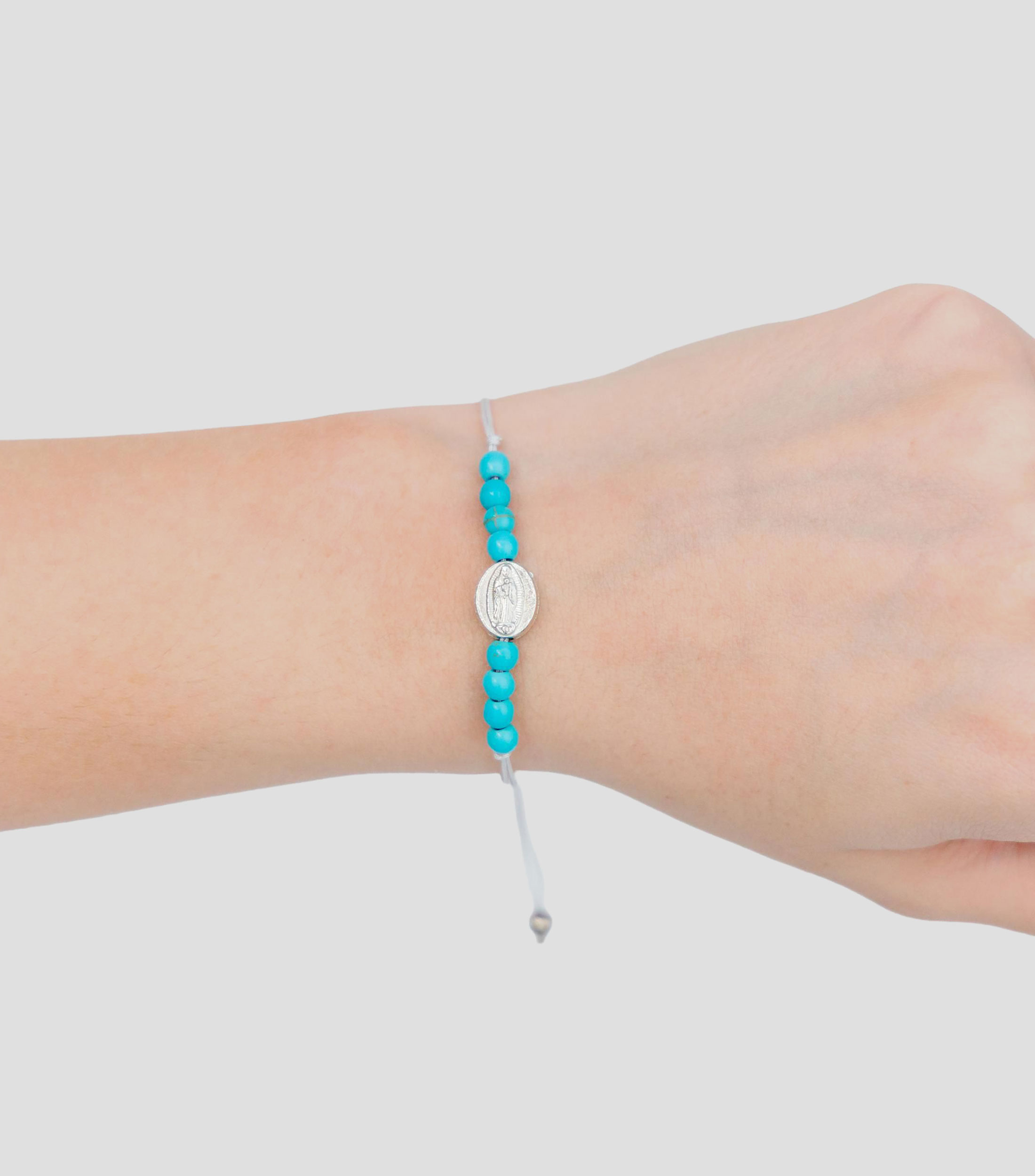 Pulsera con dije de Virgen de Guadalupe Mujer