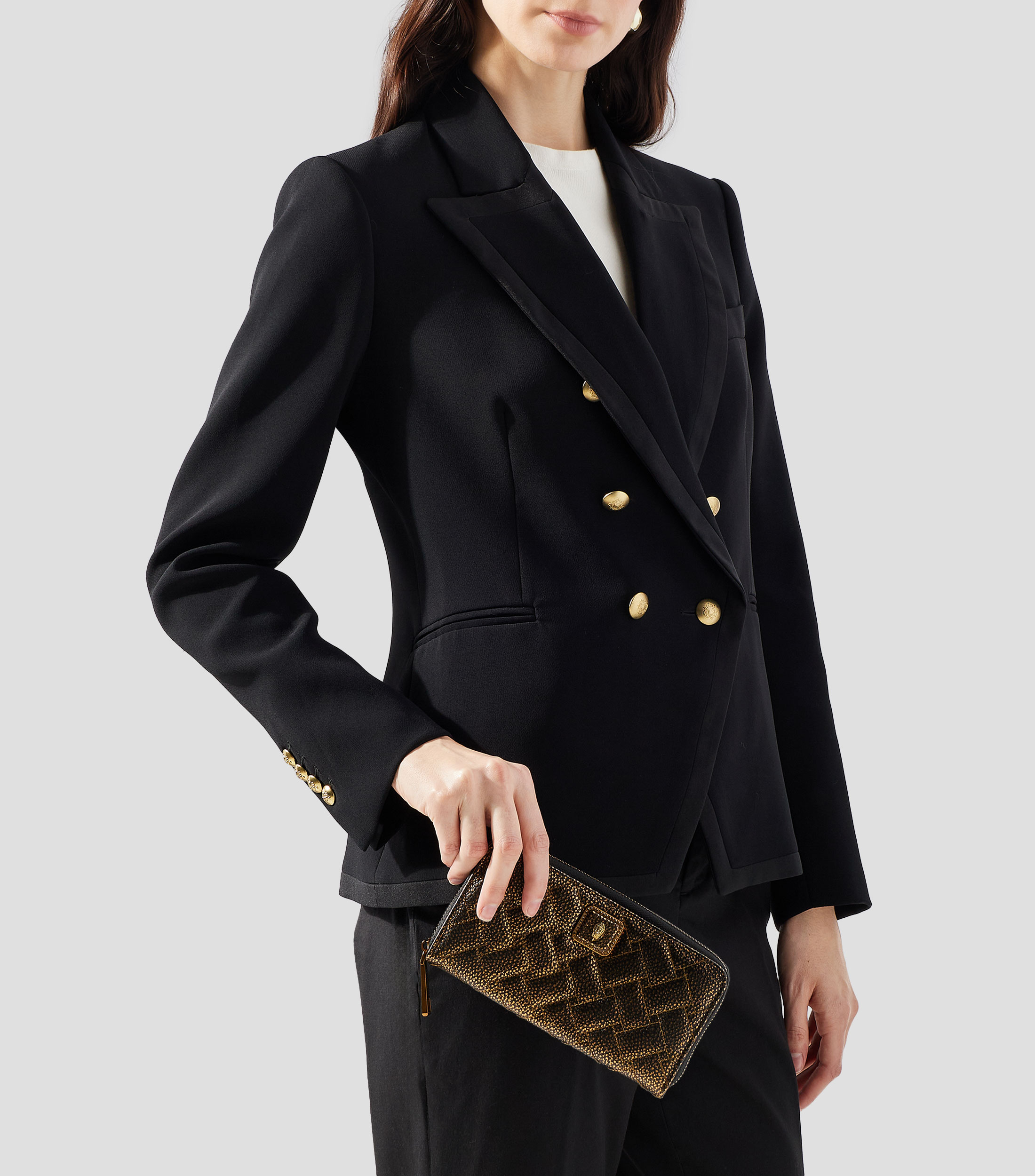 Cartera de piel Pimlico capitonada Mujer
