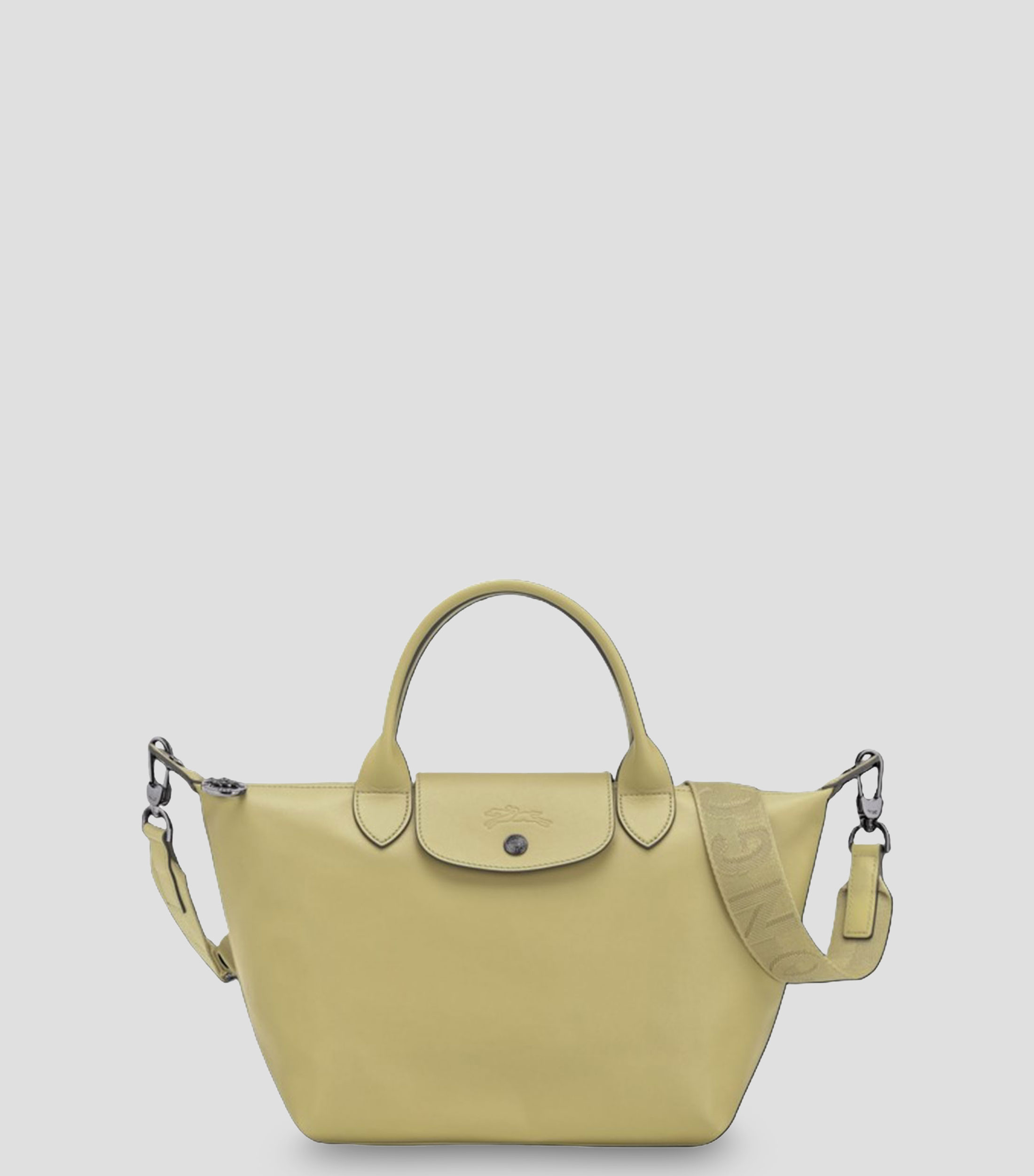 Bolsa tote en cuero de vaqueta lisa Mujer