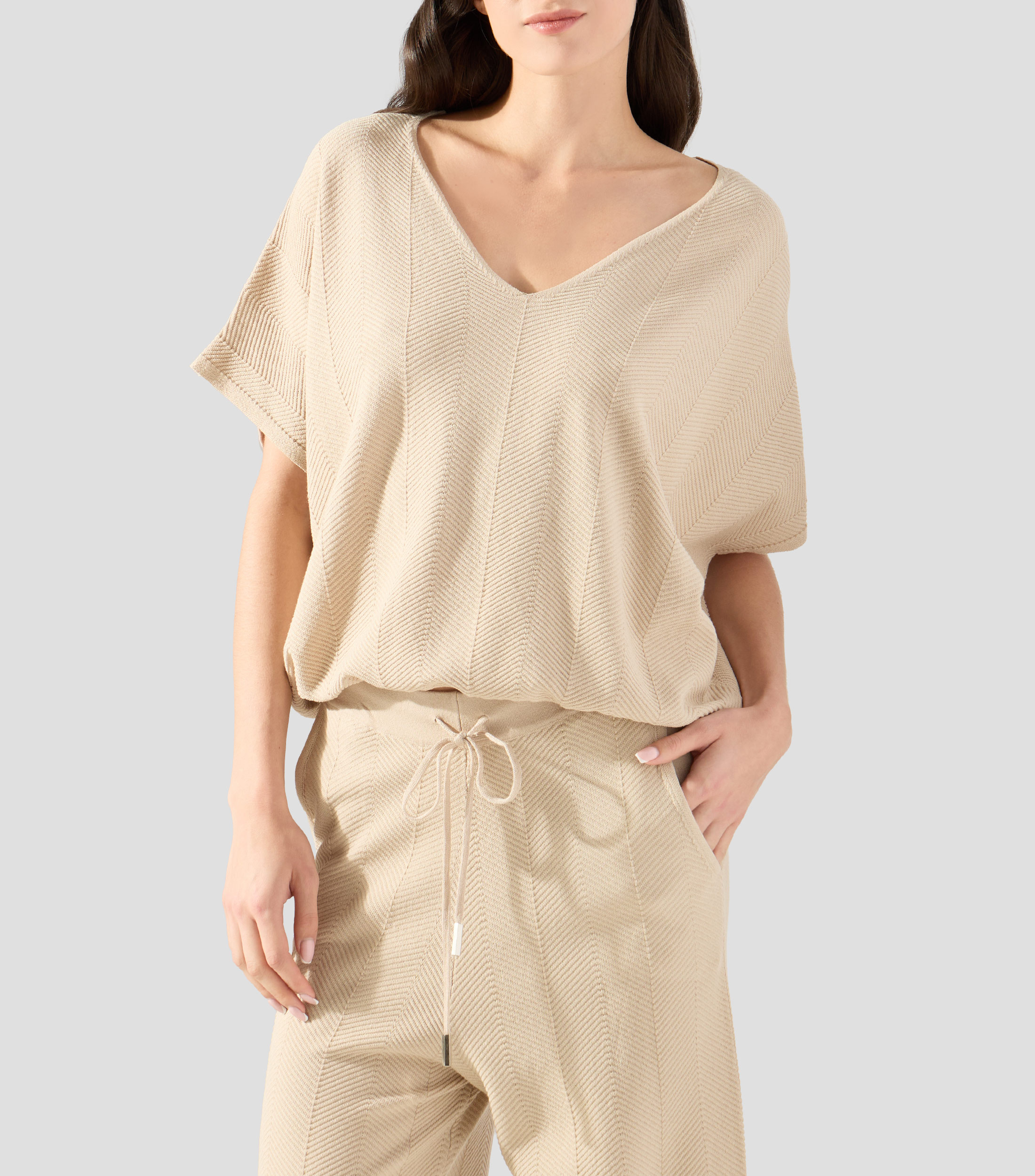 Blusa lisa manga corta UNWIND by Epsilon Mujer