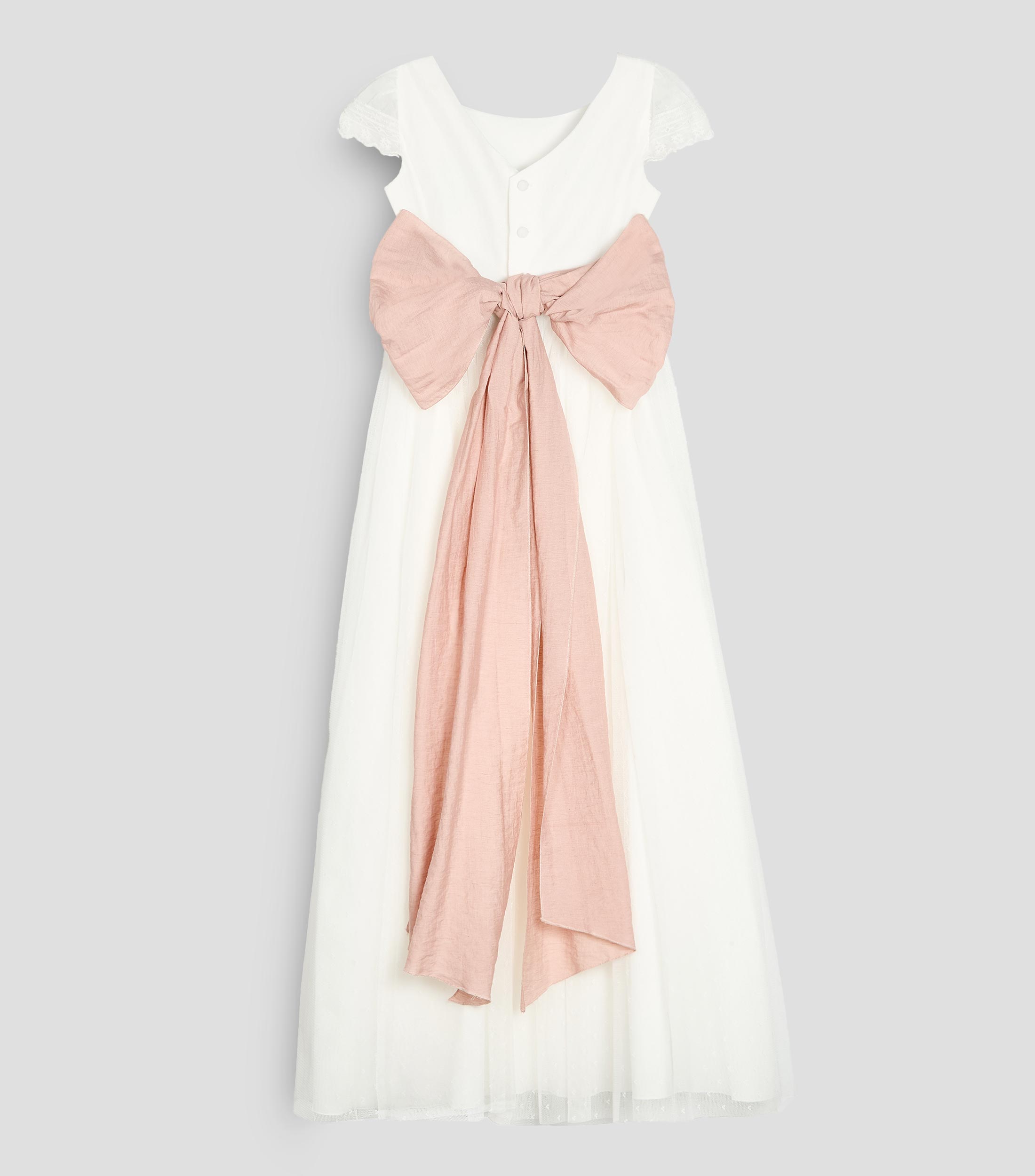 Vestido de primera comunión liso Niña