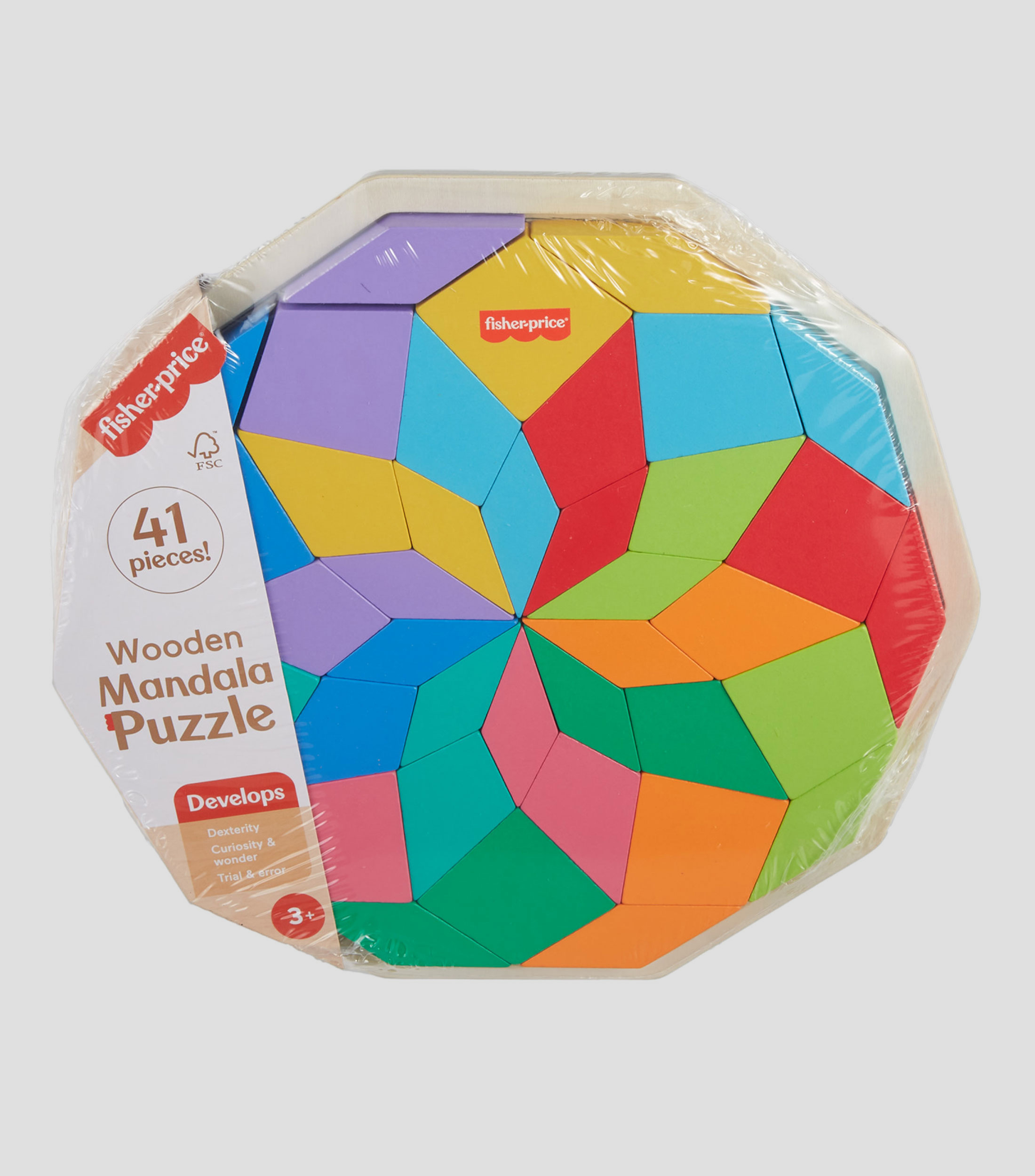 Rompecabezas Geometrico Mandala de Madera