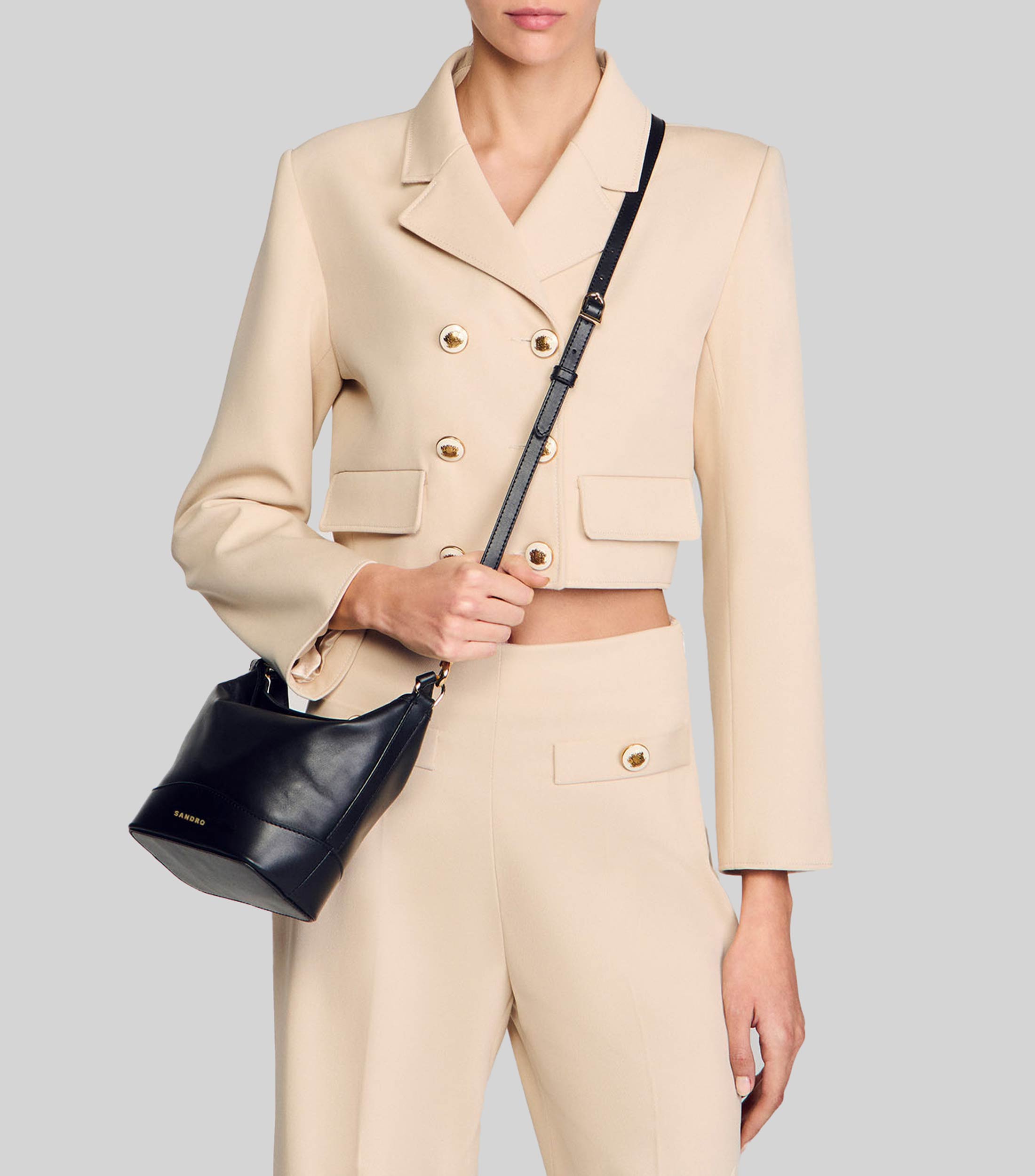 Bolsa Shoulder Tangoso en piel Mujer