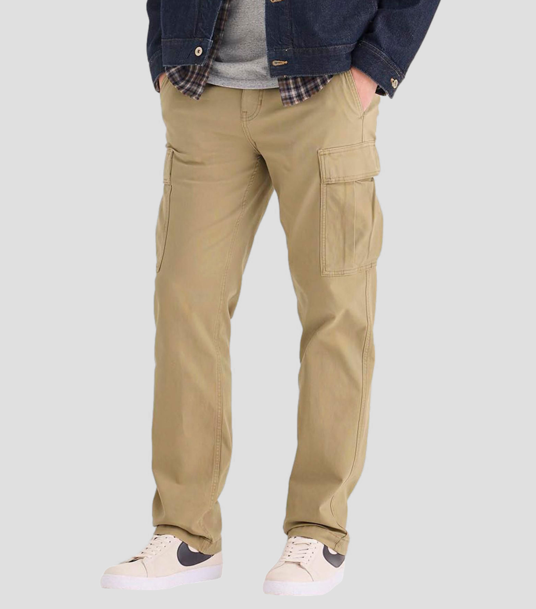 Pantalon Dockers Homme 29x30, Kaki Signature Sans Fer, Coupe Classique Plissé