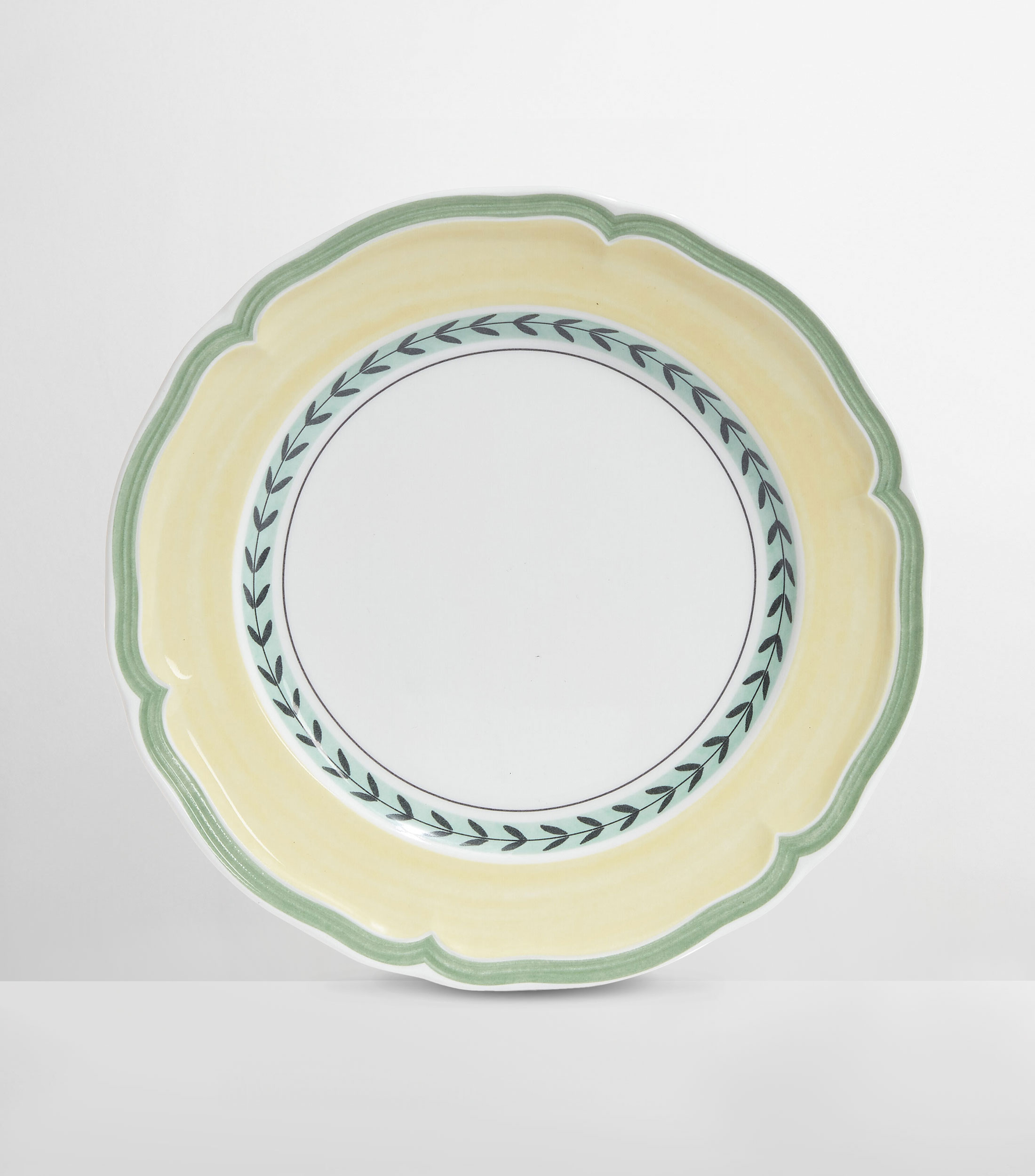 Plato para Postre French con hojas