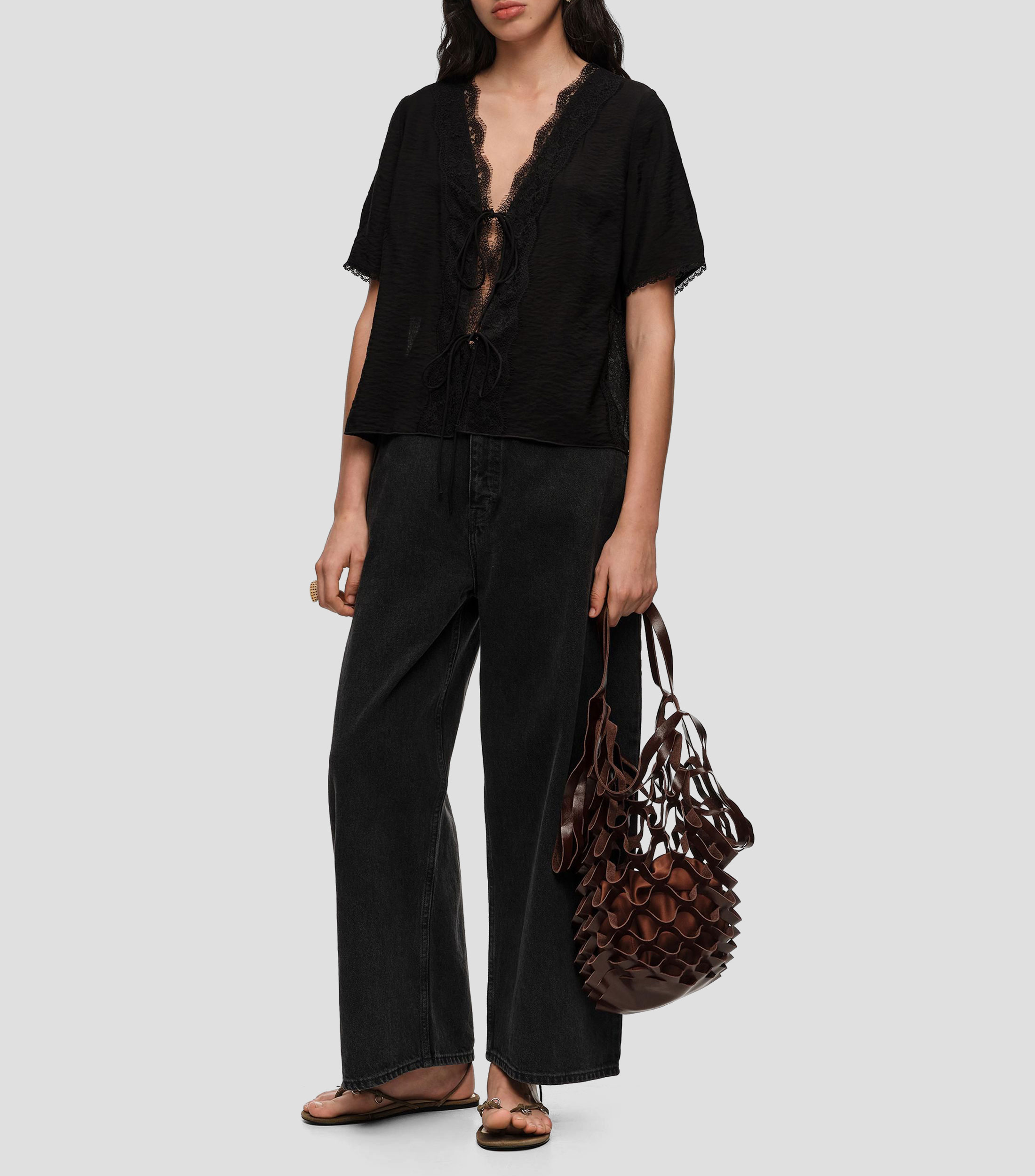 Blusa fantasía manga corta Mujer