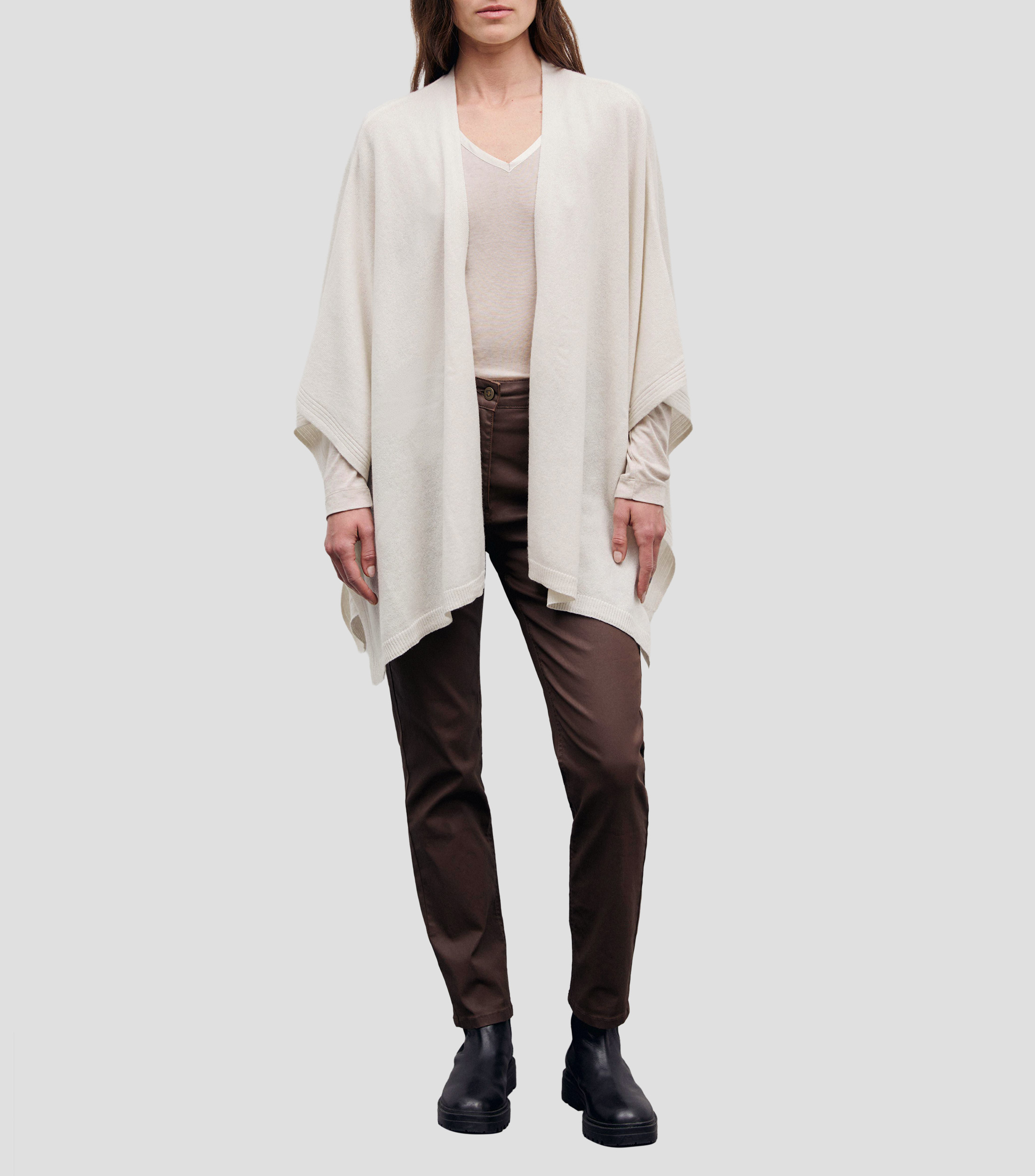 Poncho liso Mujer