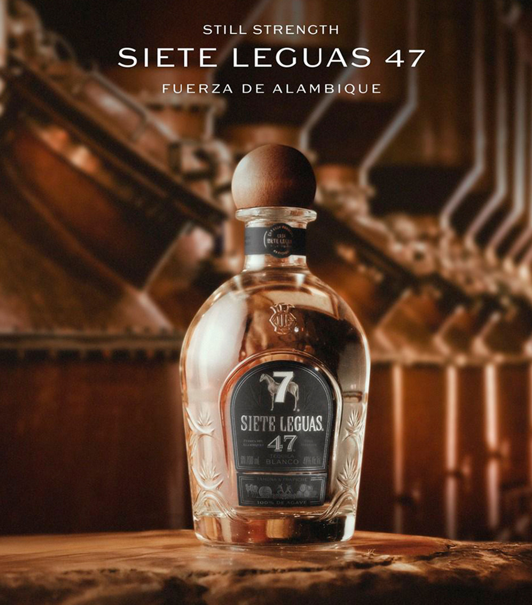 Tequila 7 Leguas 47 Blanco, 700 ml