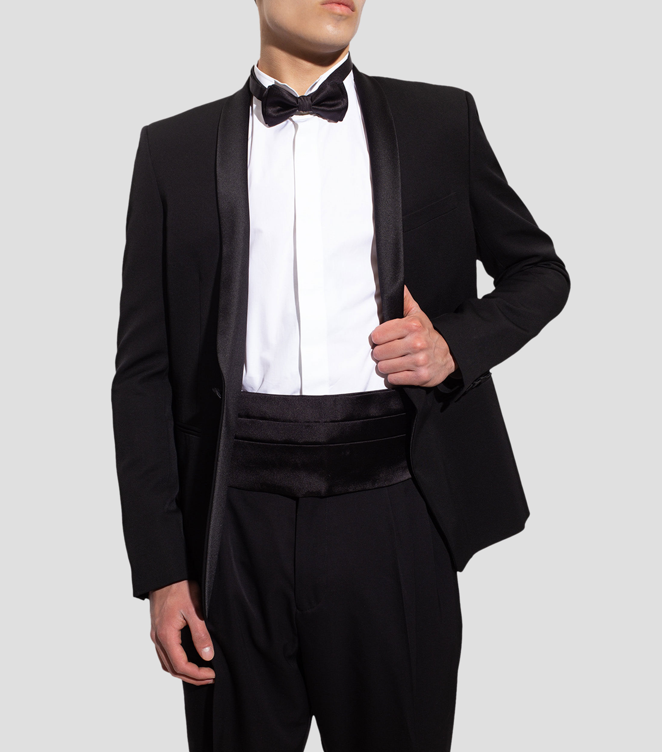 Fajilla para Smoking de Seda Ferragamo Negro Hombre