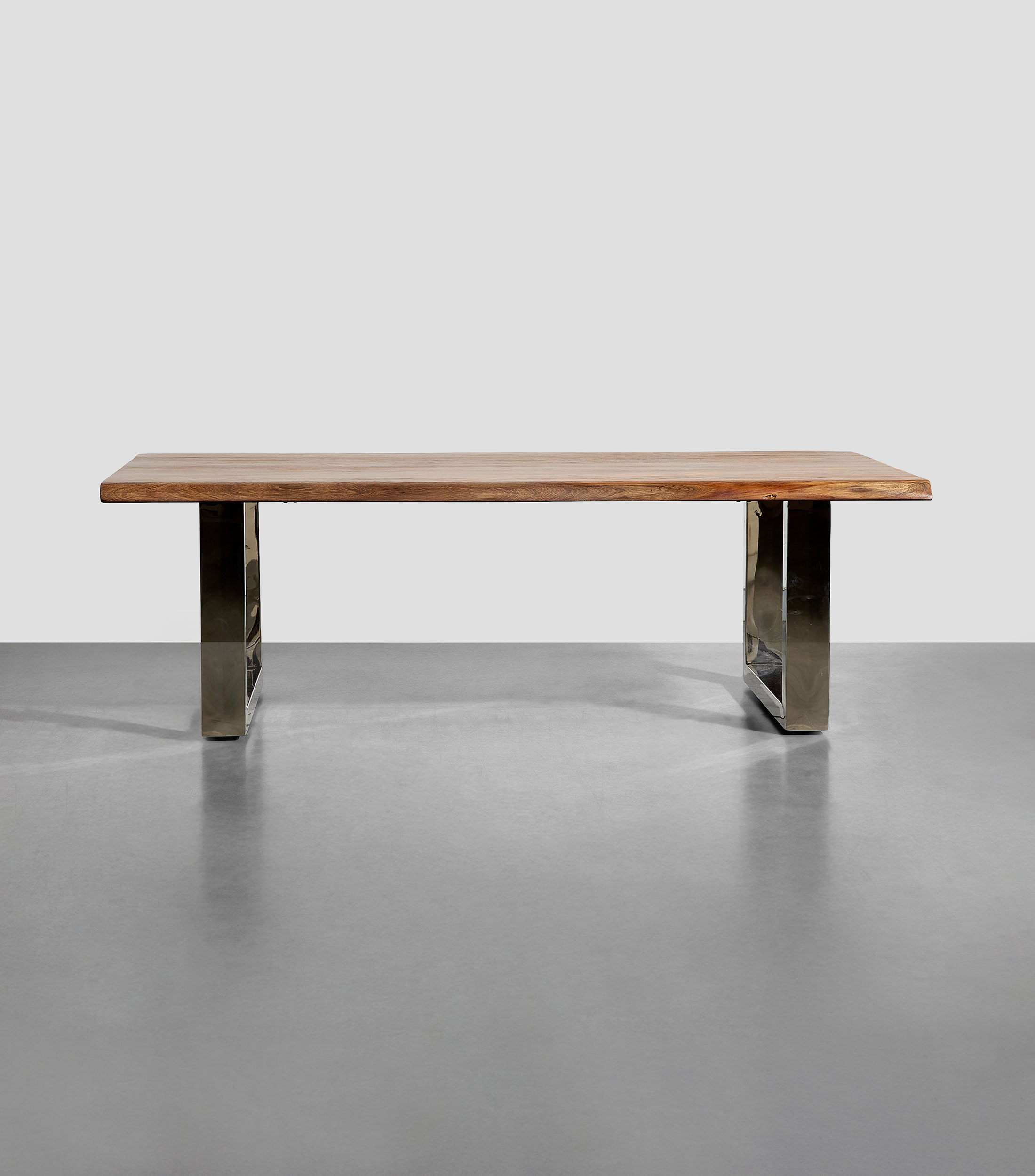 Mesa de centro Sheesham en madera y metal