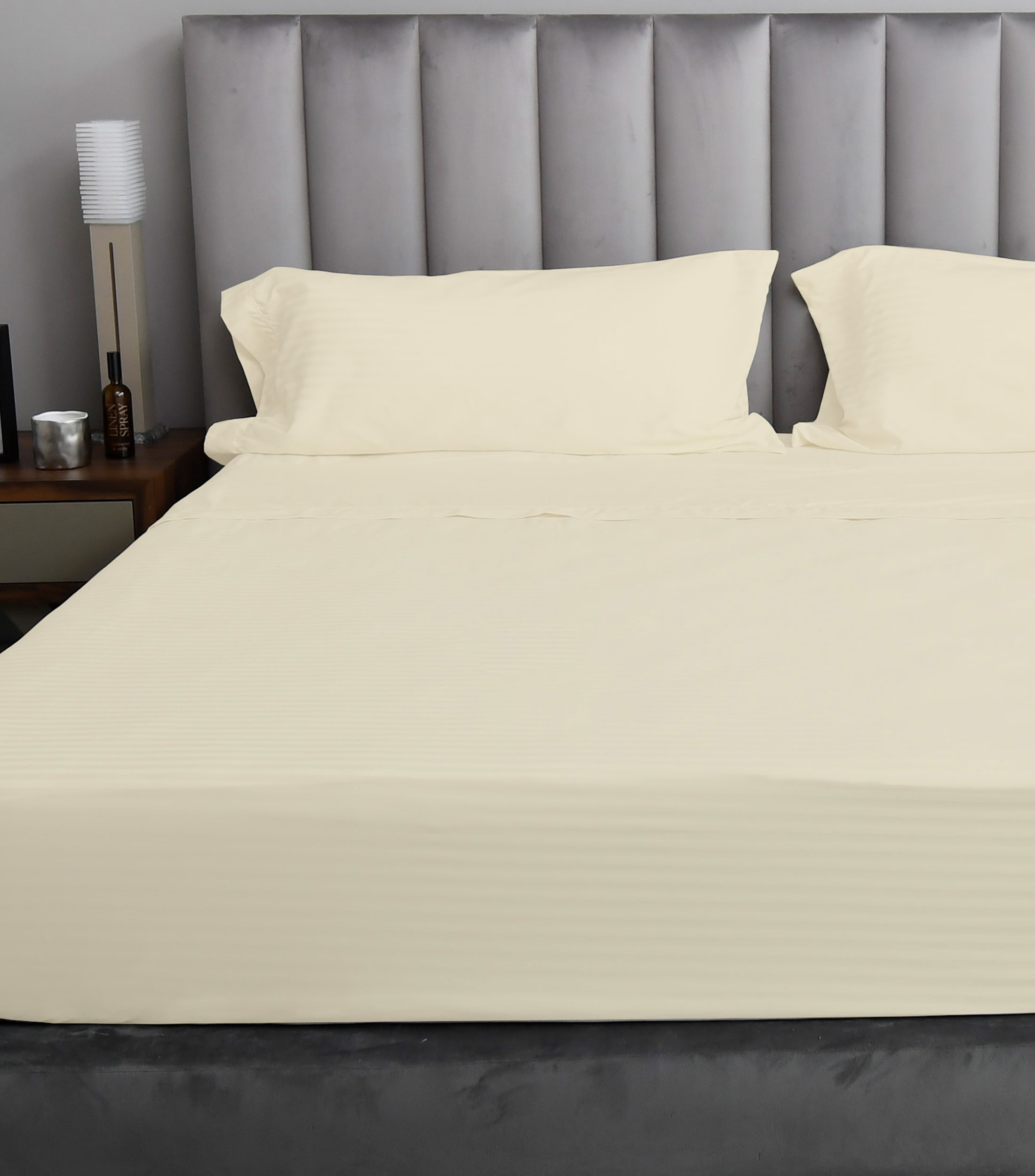 Juego de Sabanas Matrimonial Queen Size en Algodon Suprem Crudo
