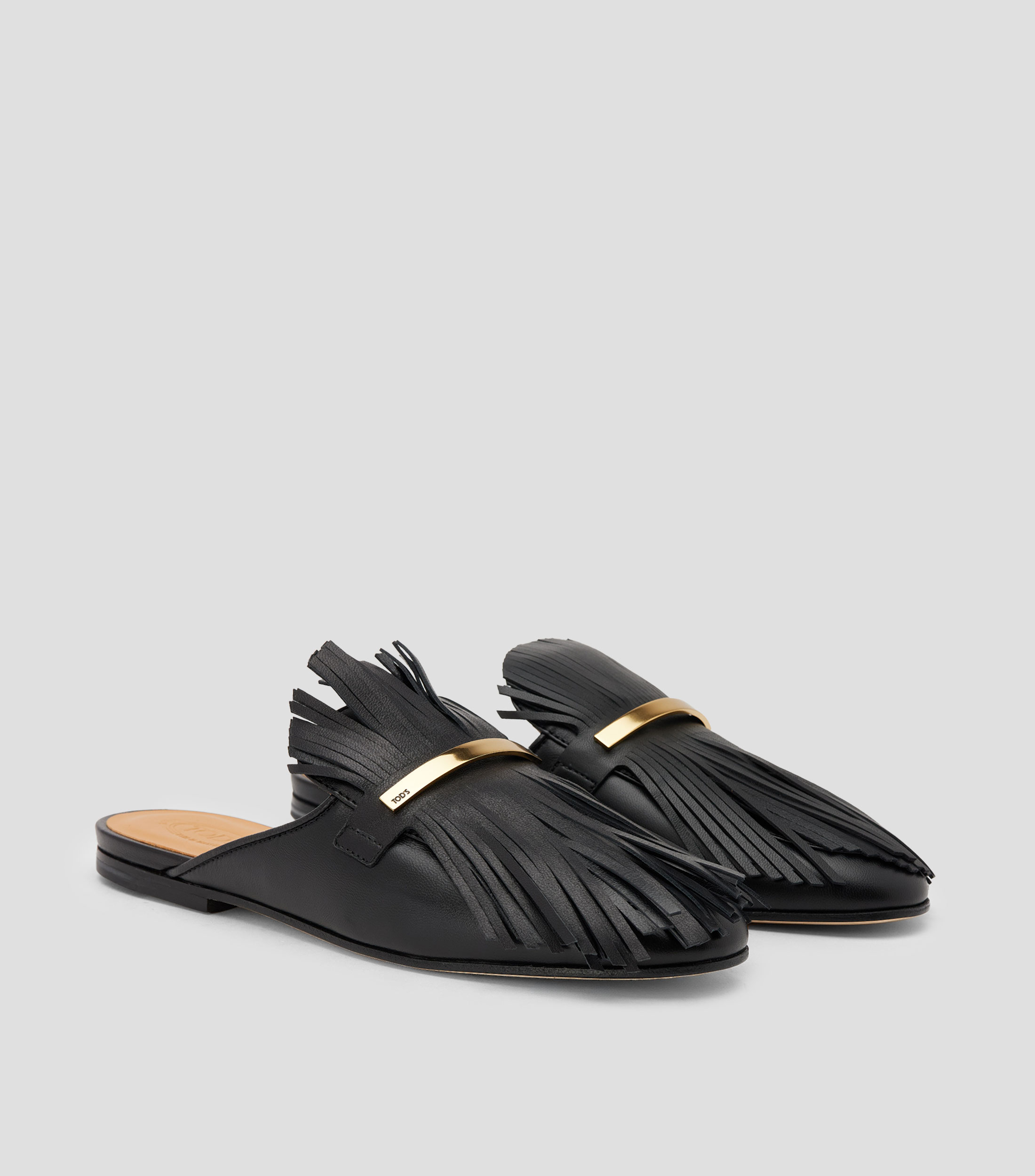 Zuecos casuales Cuoio en piel Mujer