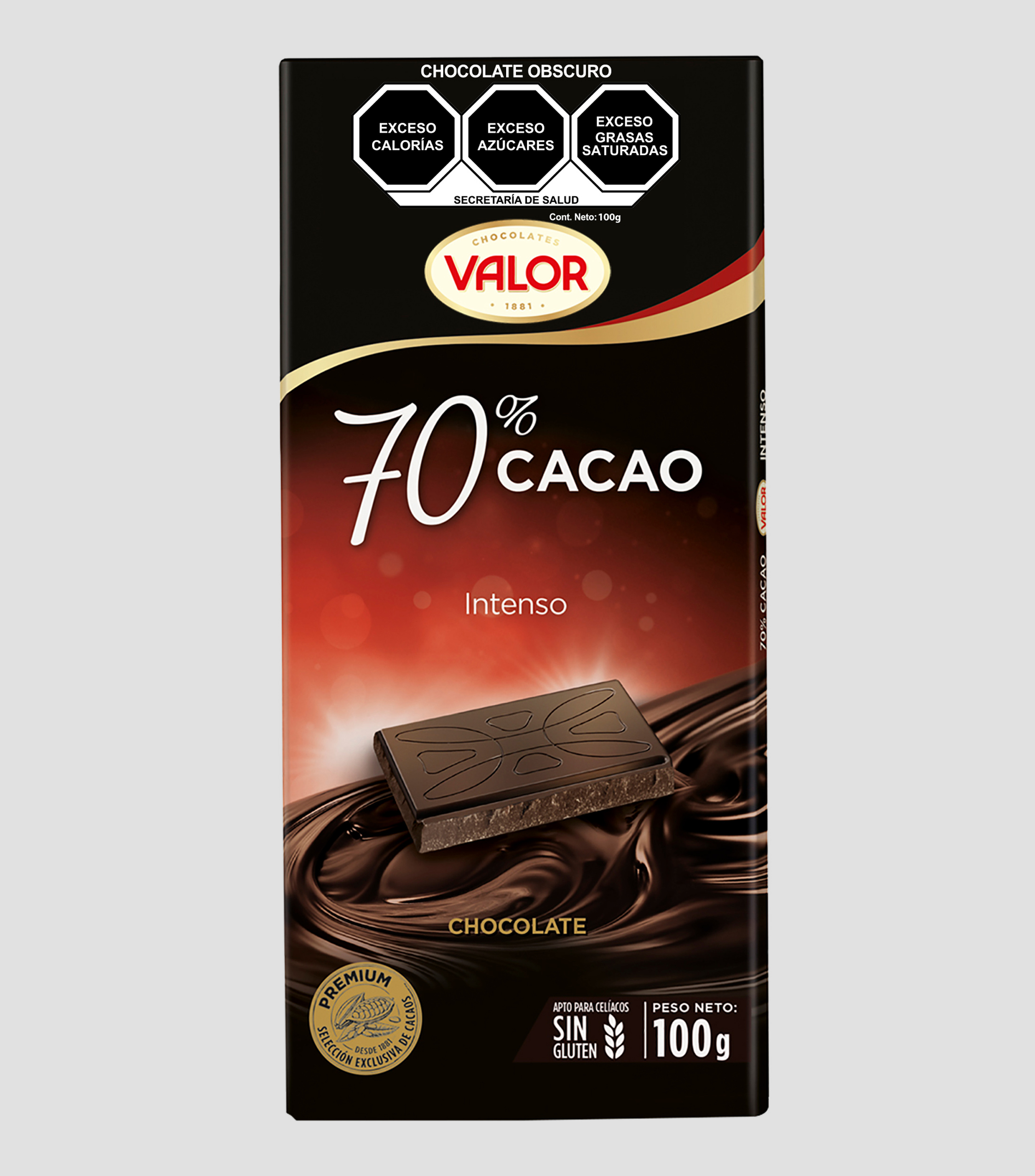 Chocolate Amargo 70 Dark, 100 g