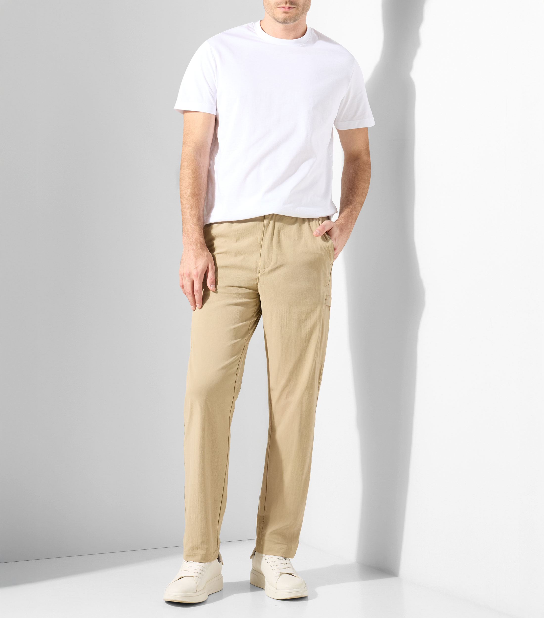 Pantalón con cinturón Hombre