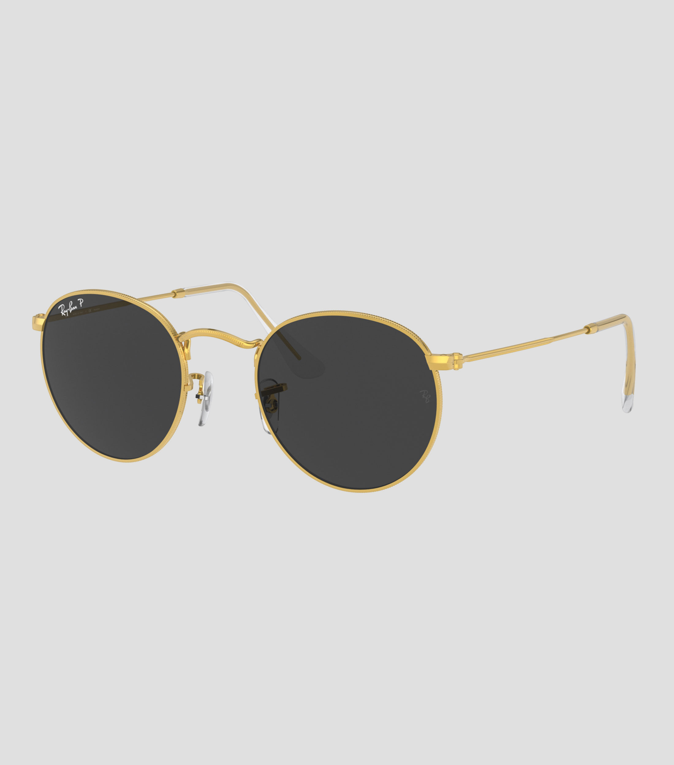 Lentes de sol redondos dorados Unisex