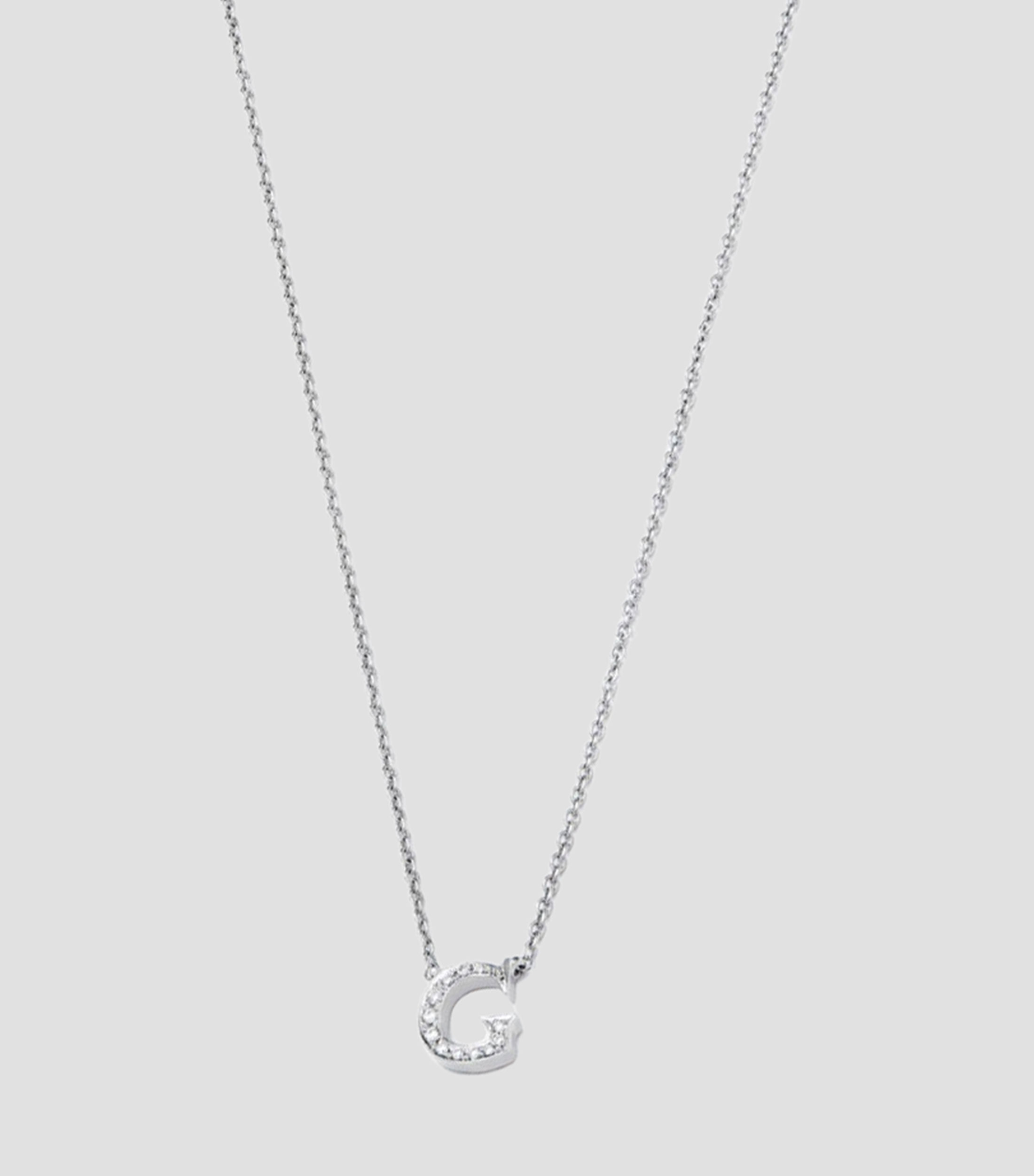 Collar en oro blanco de 18 kilates con diamantes Mujer