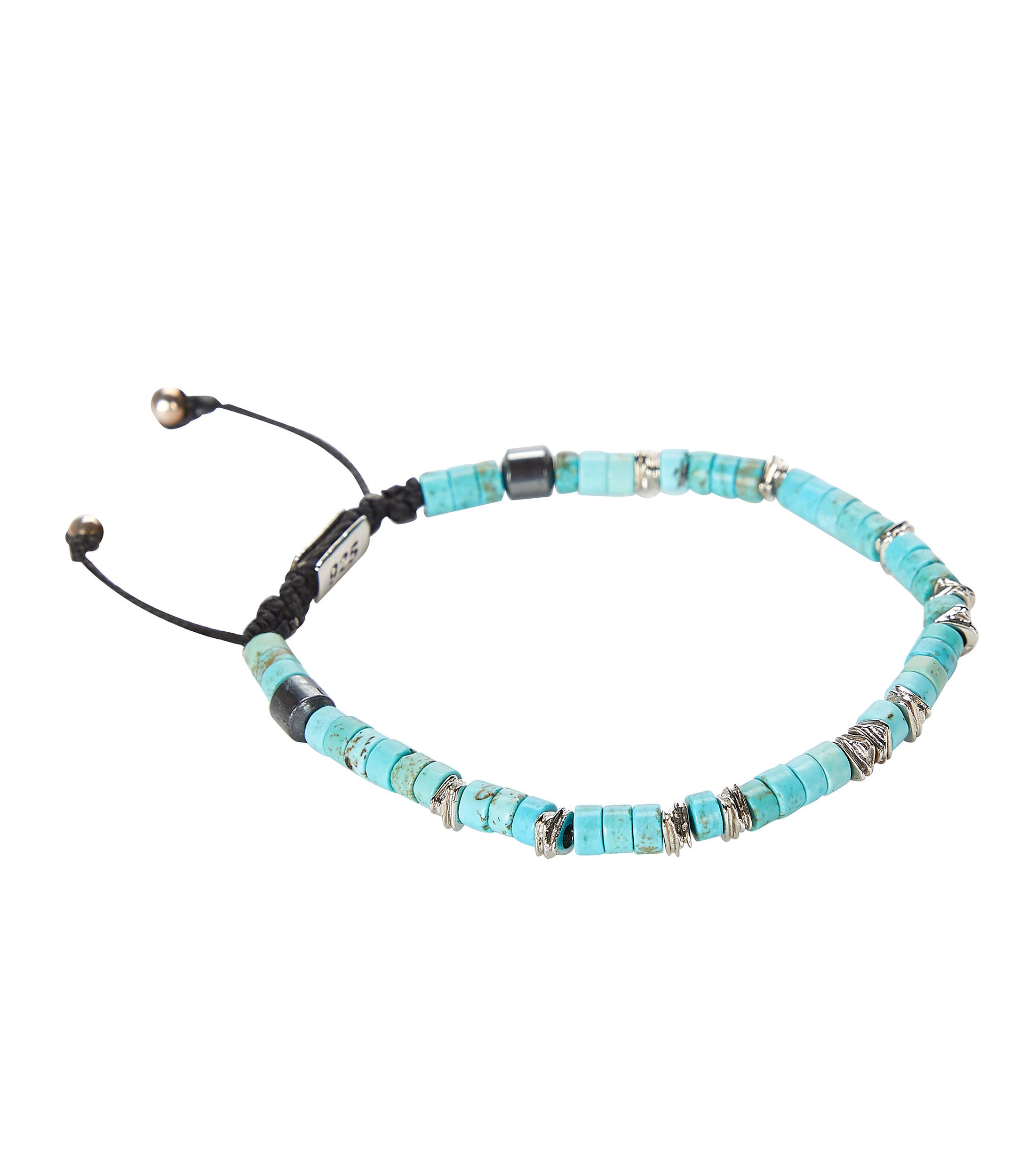 Pulsera con cuentas de turquesa Hombre