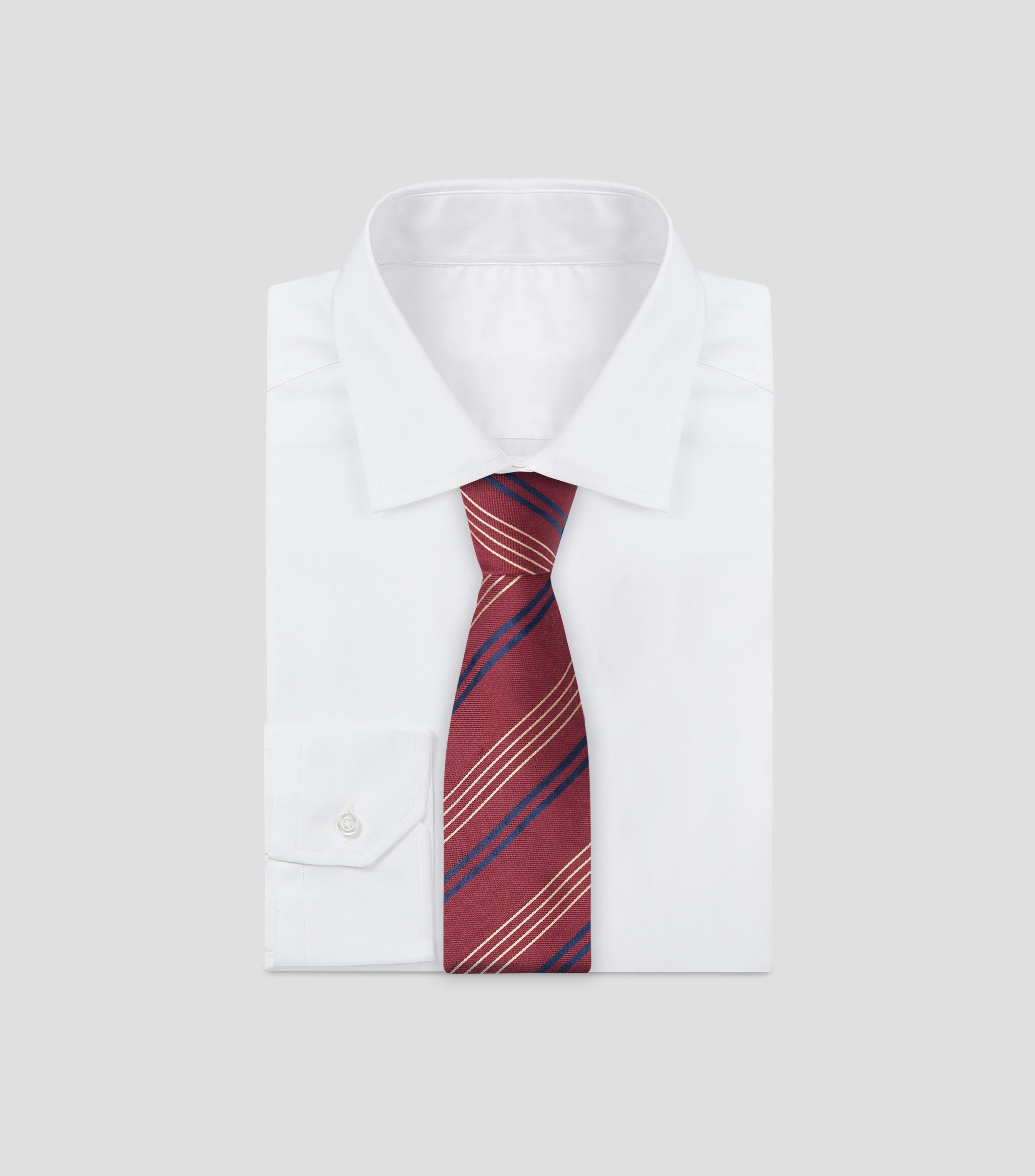 Corbata ancha con rayas