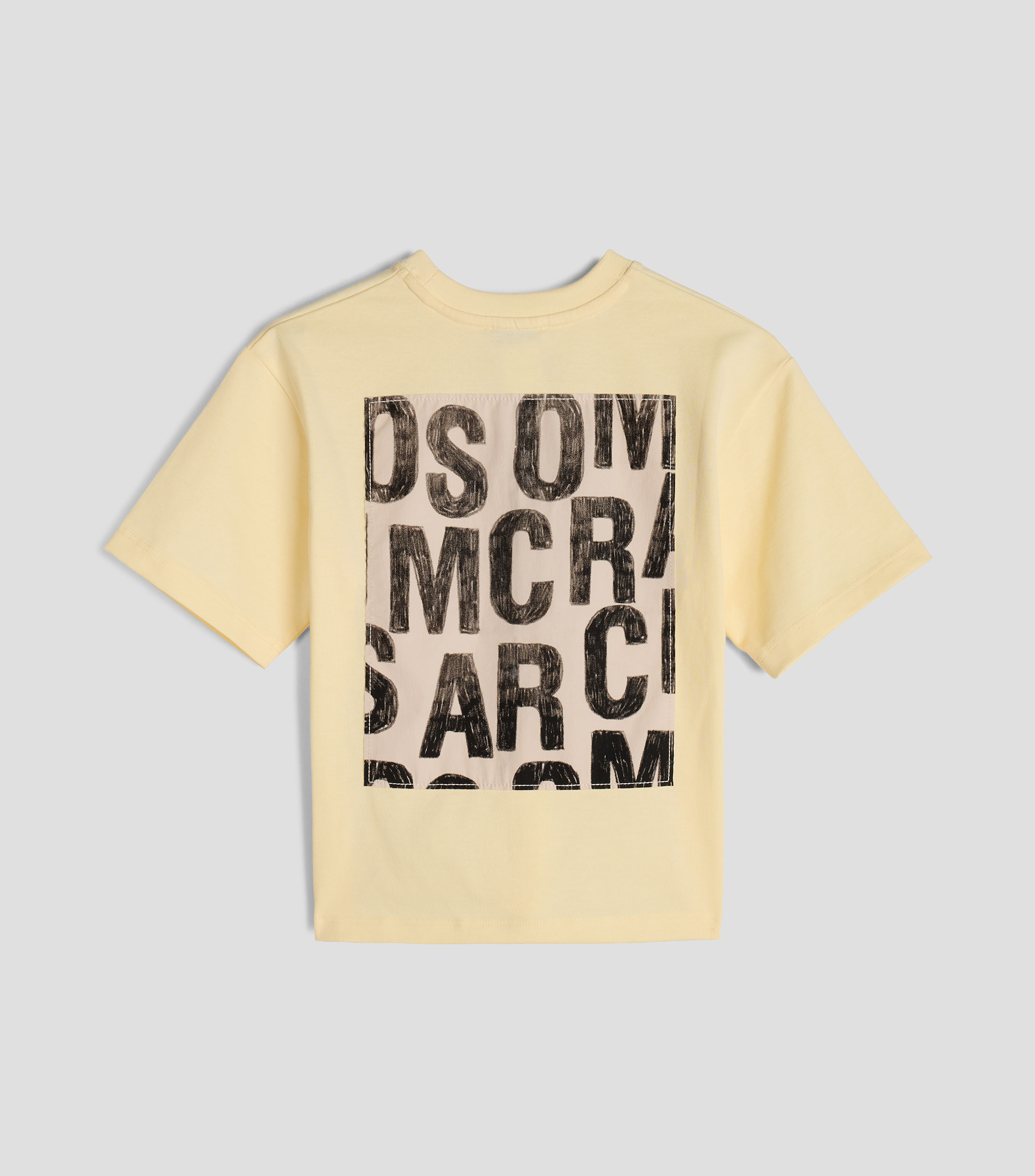 Playera de cuello redondo con manga corta estampada Niño