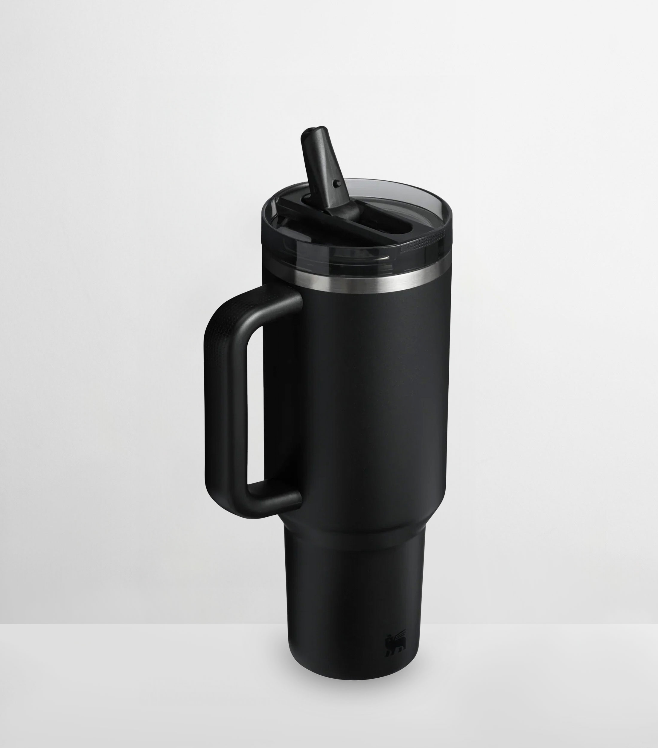 Termo Stanley Quencher ProTour Flip Straw negro en acero inoxidable con popote, 1.18 L