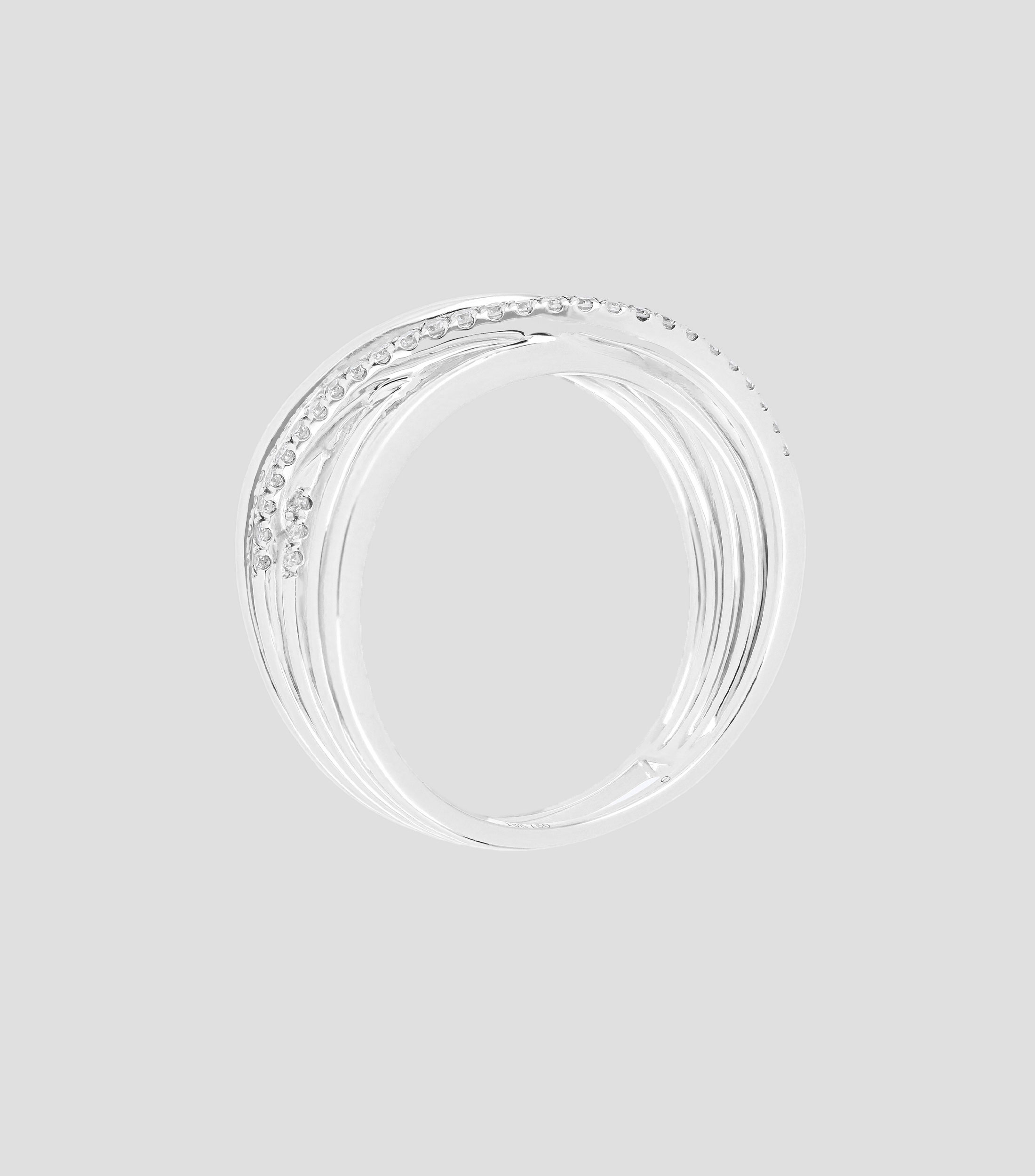 Anillo en Oro blanco 18 Kts Mujer
