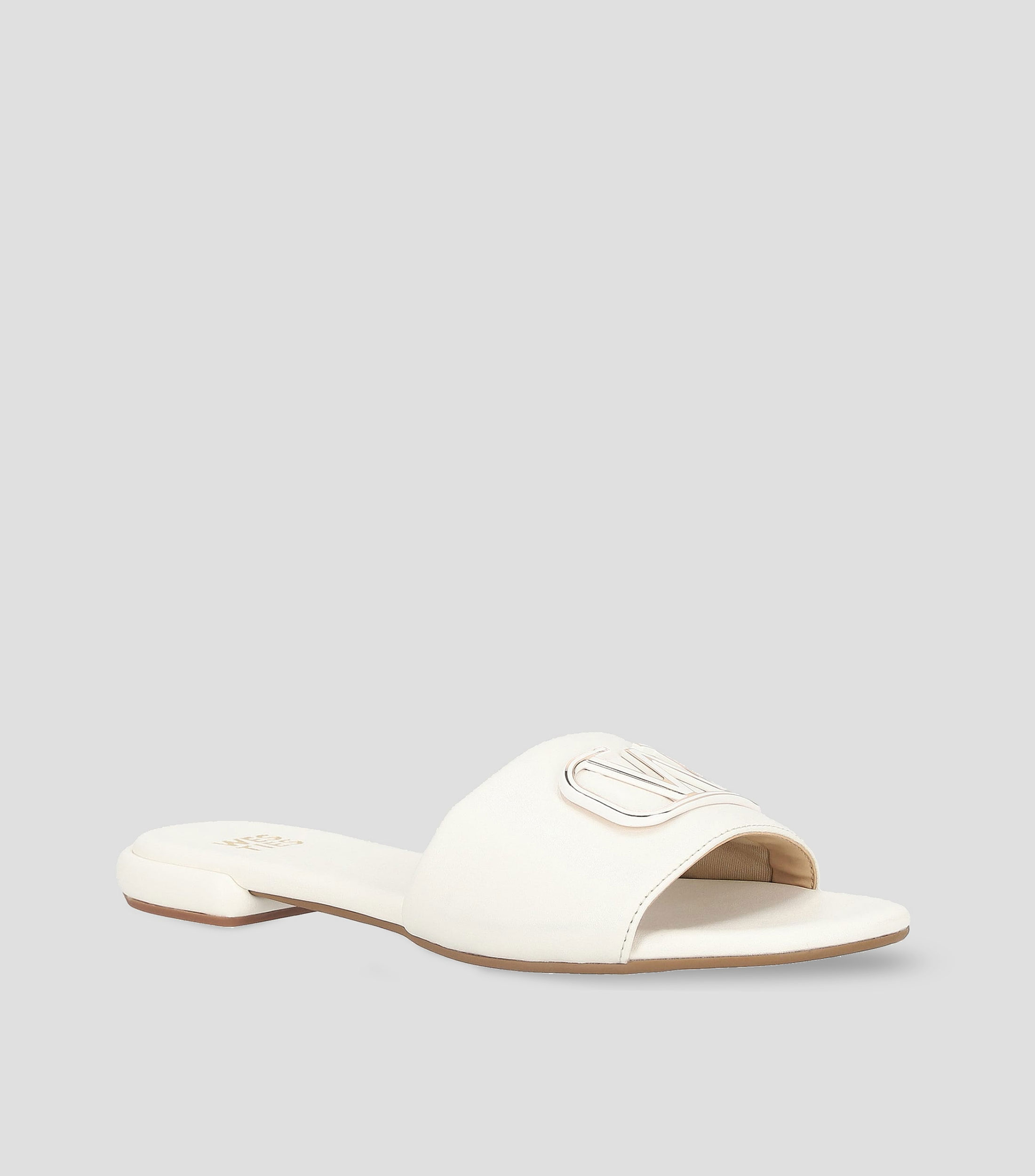 Sandalias planas con logo Mujer