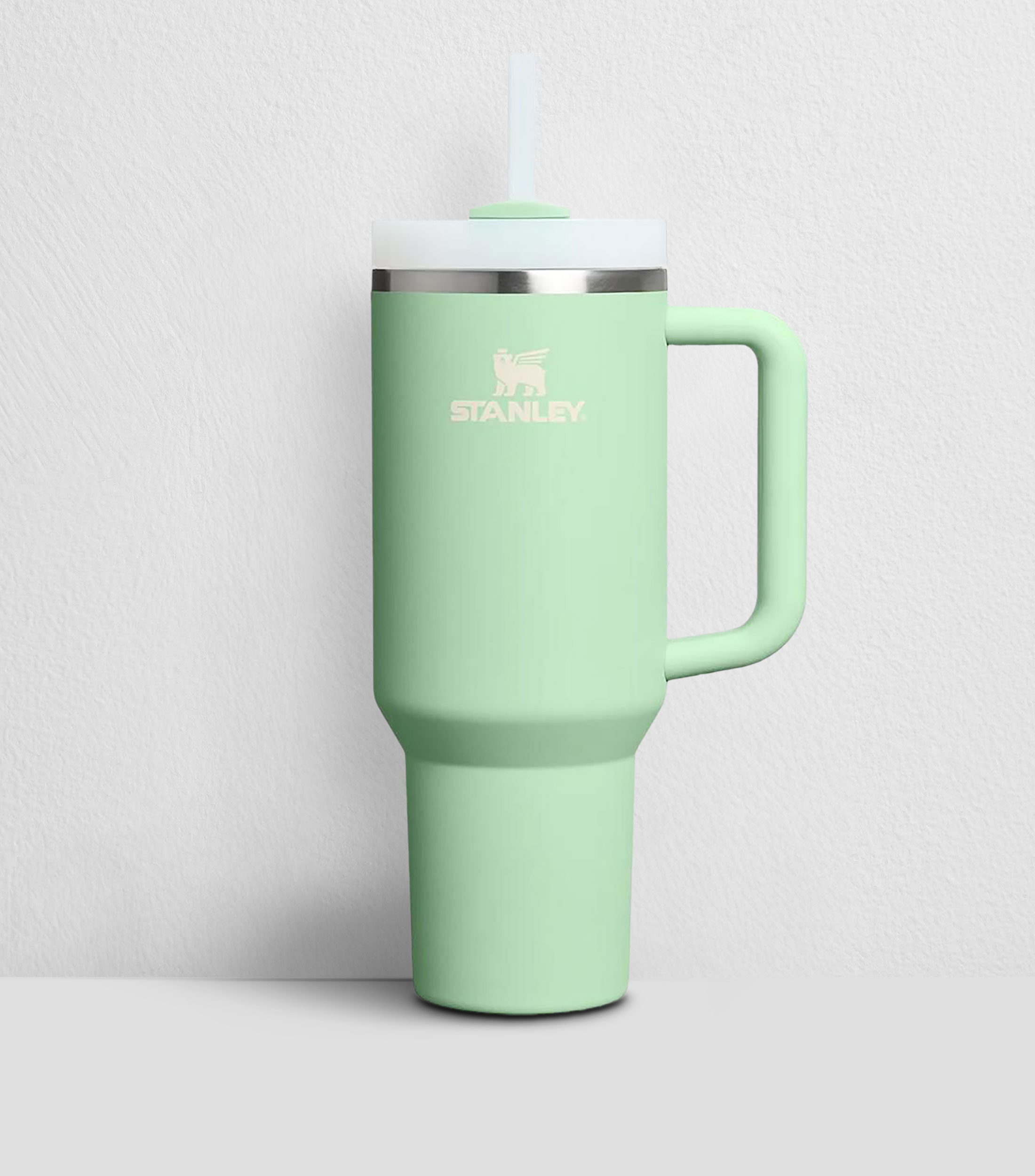 Termo Stanley Quencher pistache en acero inoxidable con popote, 1.18 L