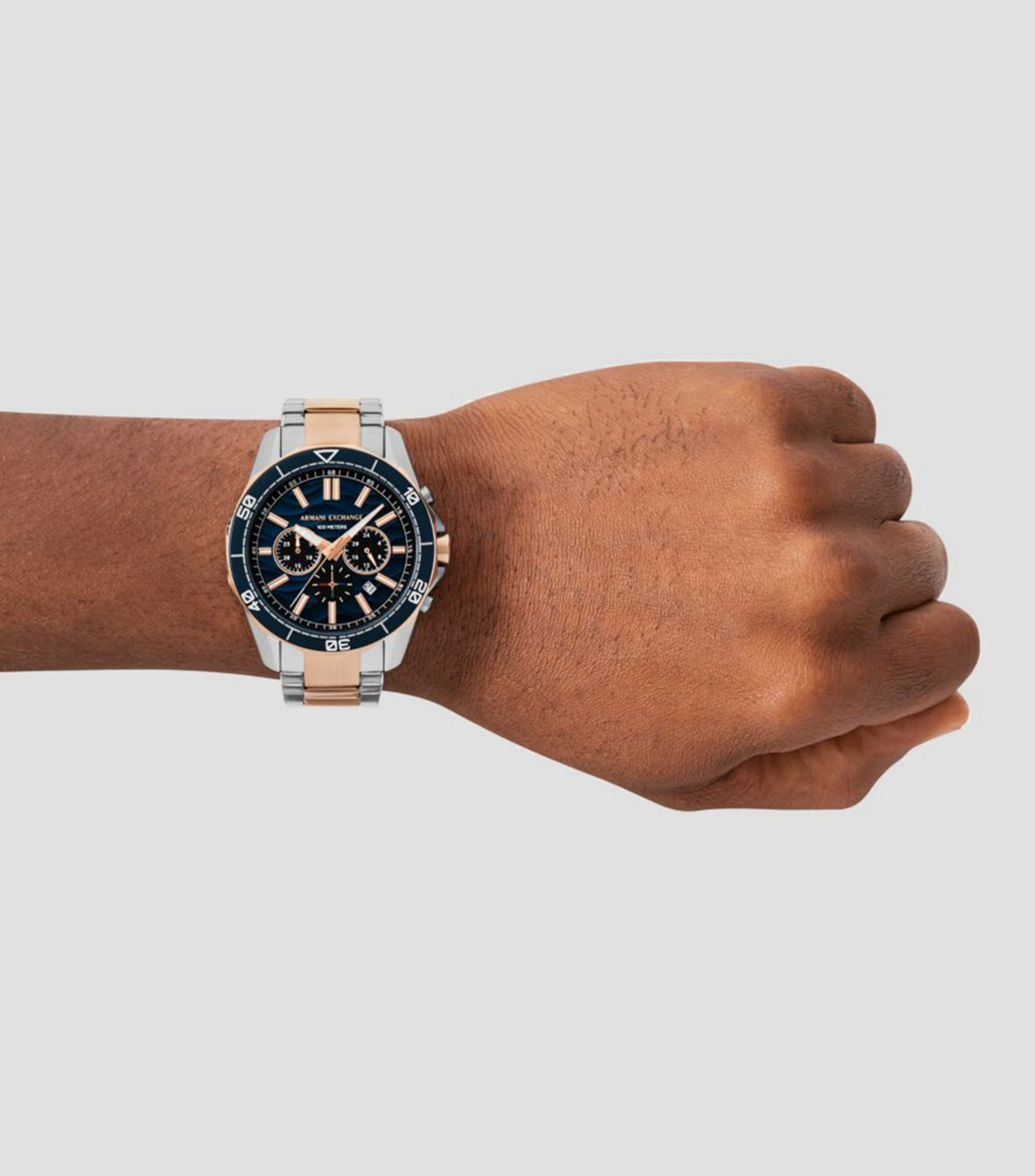 Reloj para Hombre Spencer casual tono oro rosa, plateado