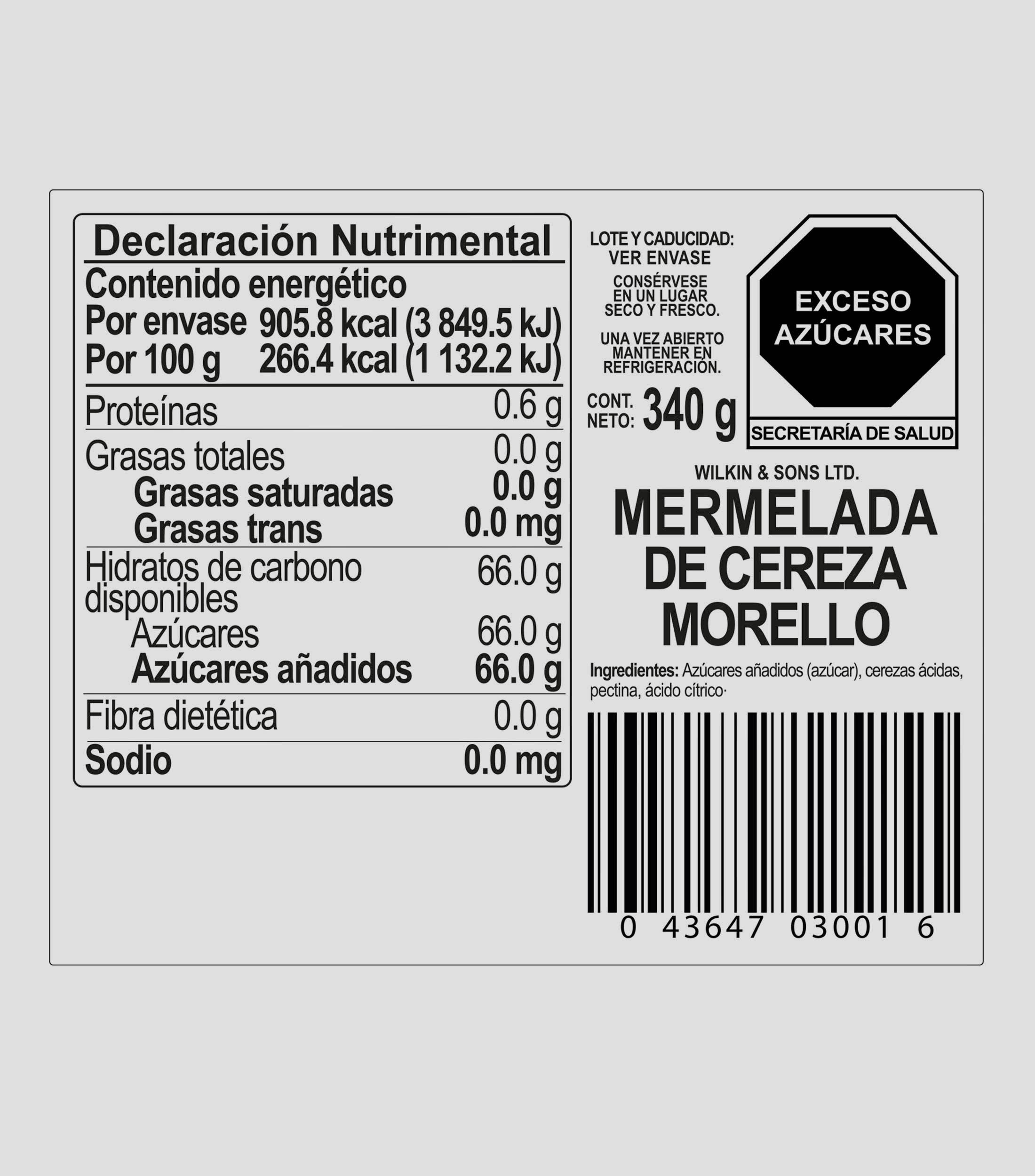 Mermelada Morello Cherry Preserve 340 g