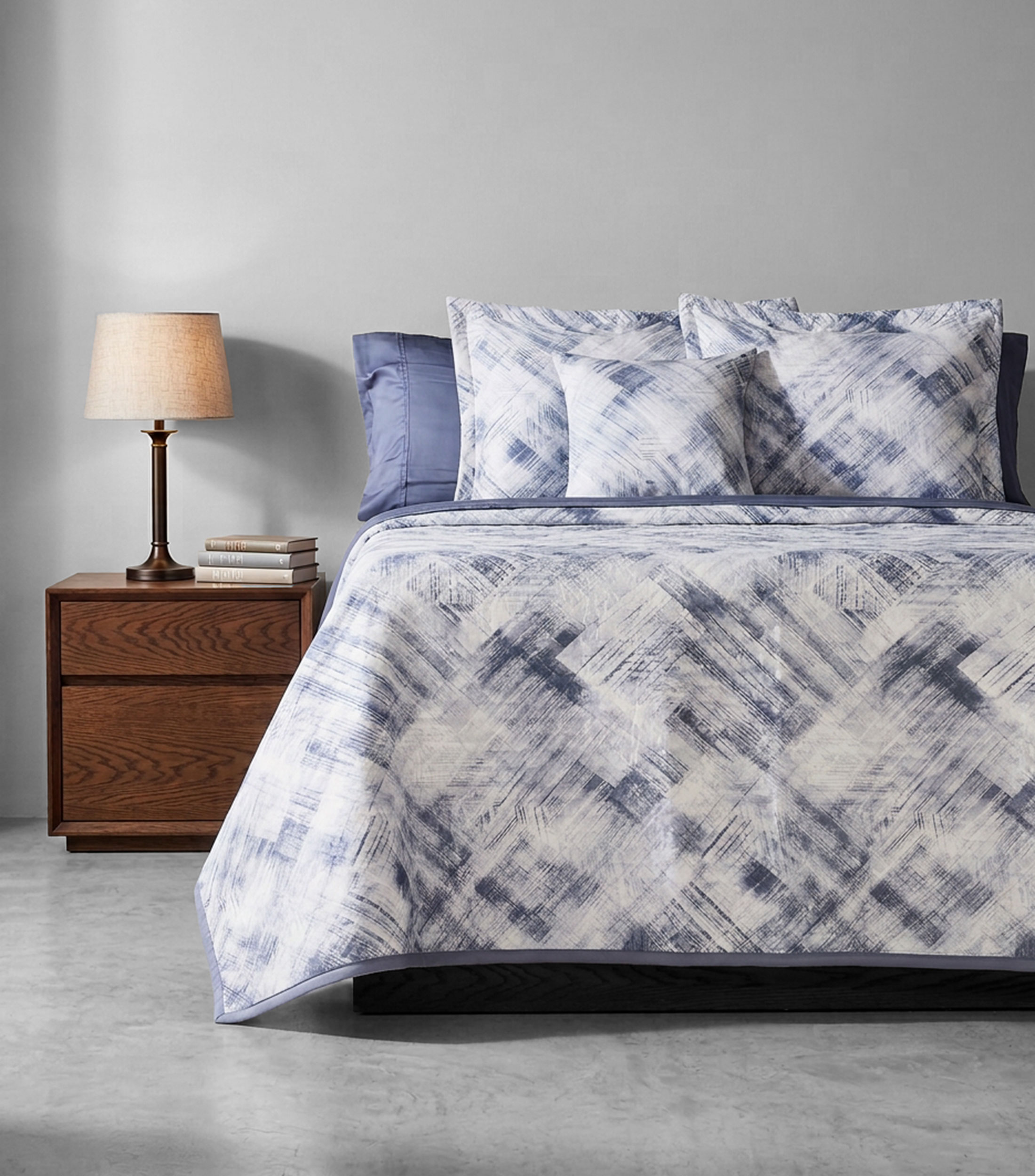 Colcha queen size Padua azul