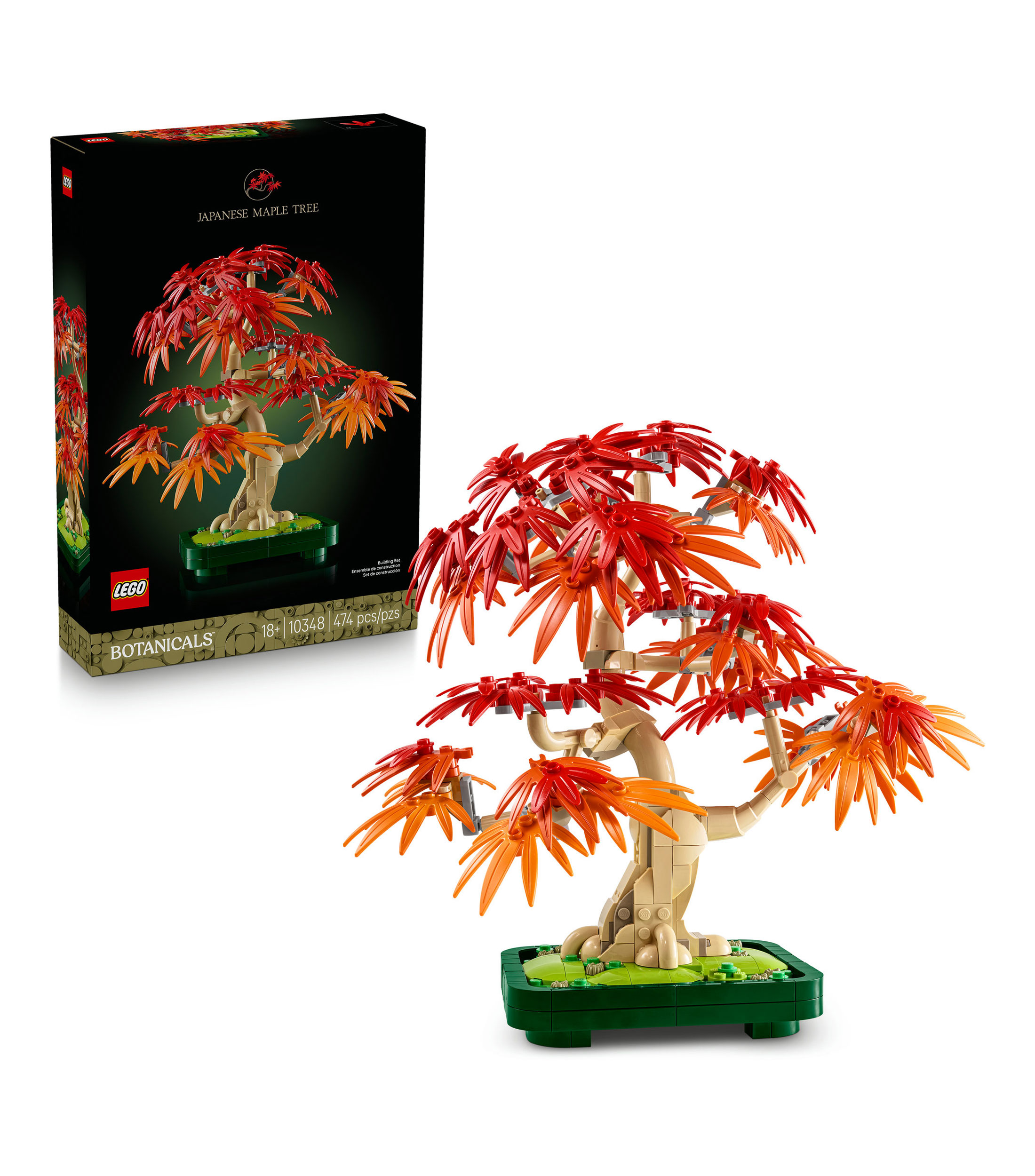Lego Botanicals Bonsái de Arce Rojo Japonés Decoración 10348
