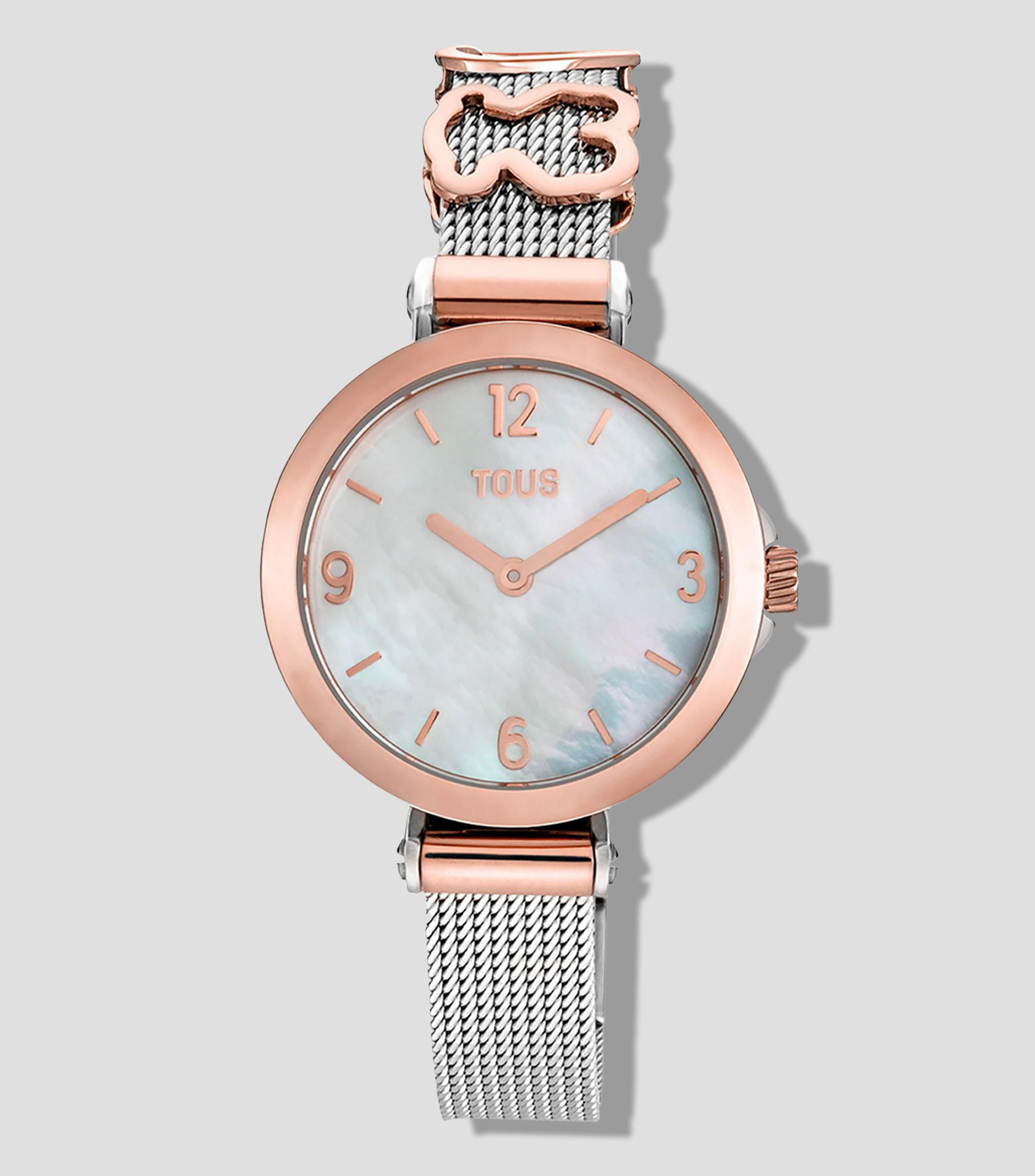 Reloj para Mujer Epic Icon Charms Casual Plateado/Rosa