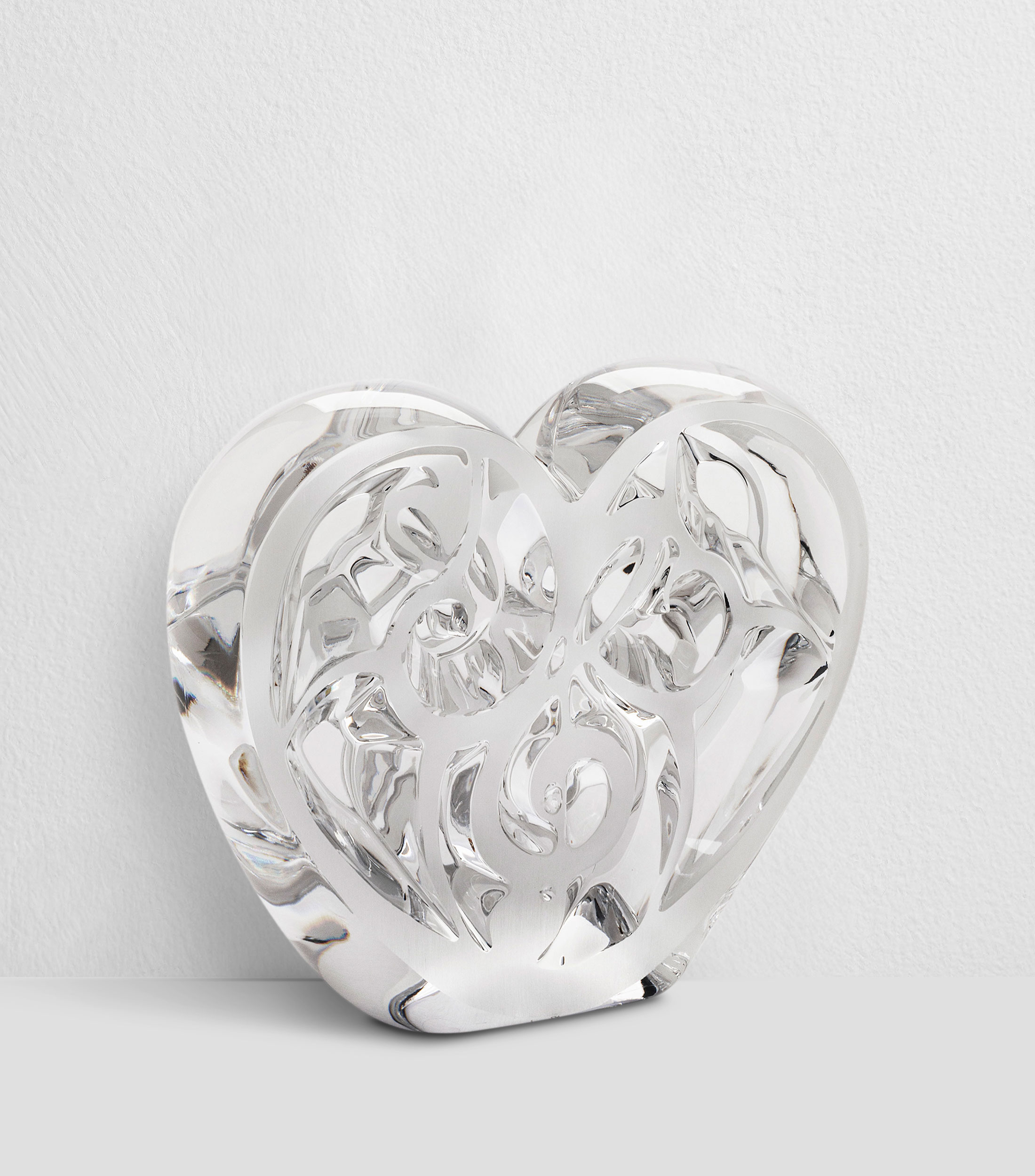 Figura decorativa Corazón Música es Amor en cristal