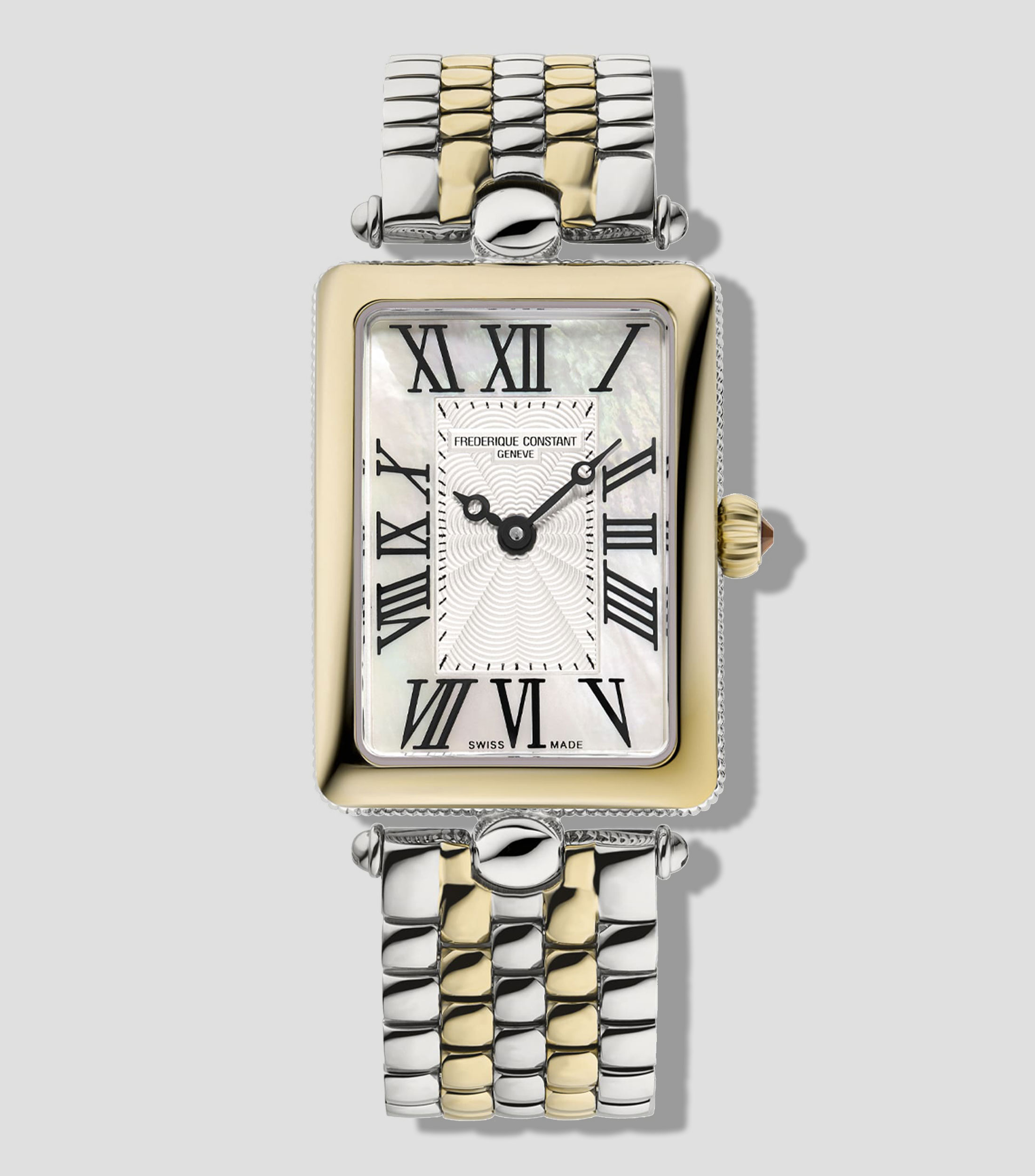 Reloj para Mujer Carree Art Deco Casual Plateado, Dorado