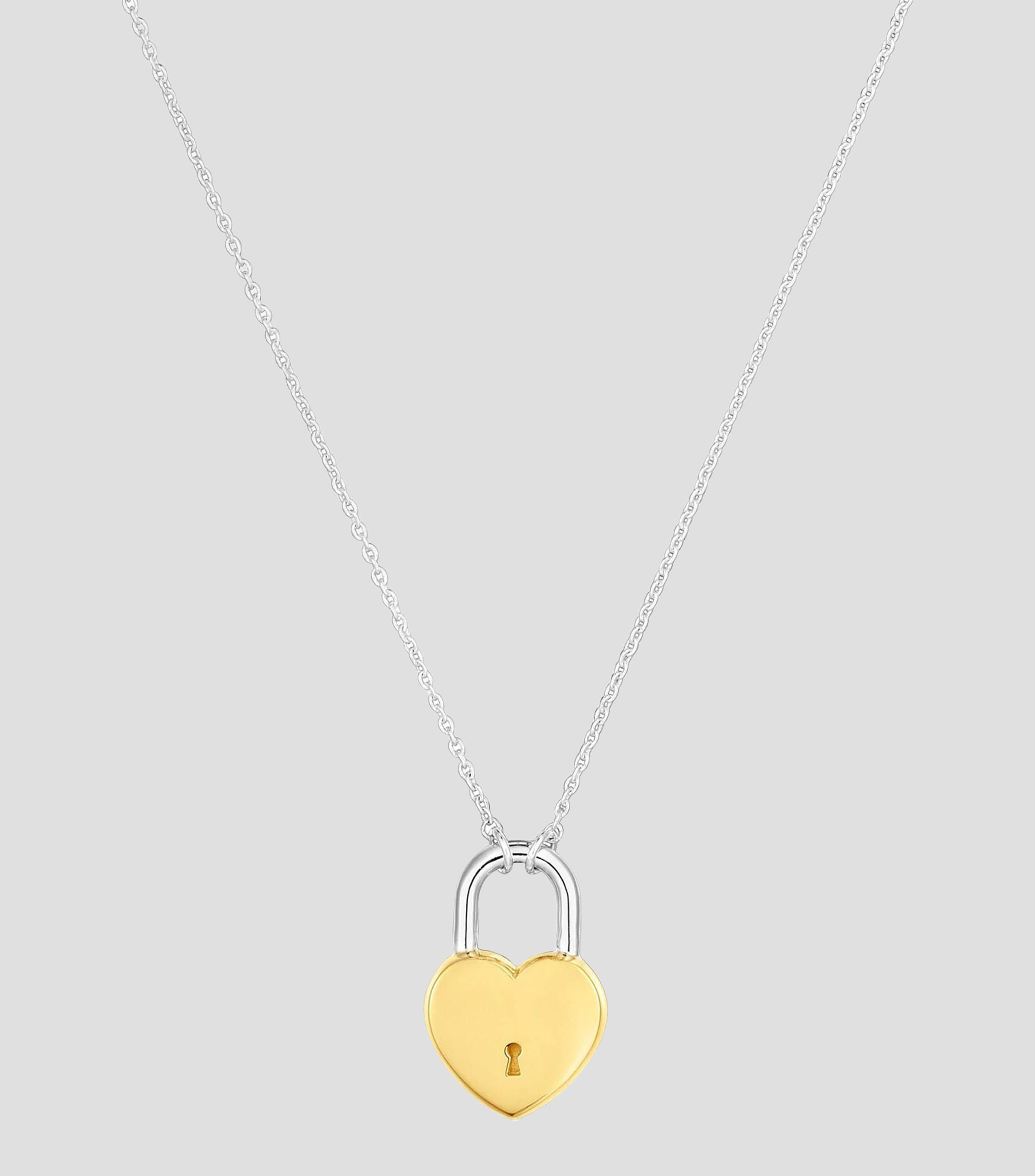 Collar candado corazón en plata Tous Unlock Mujer