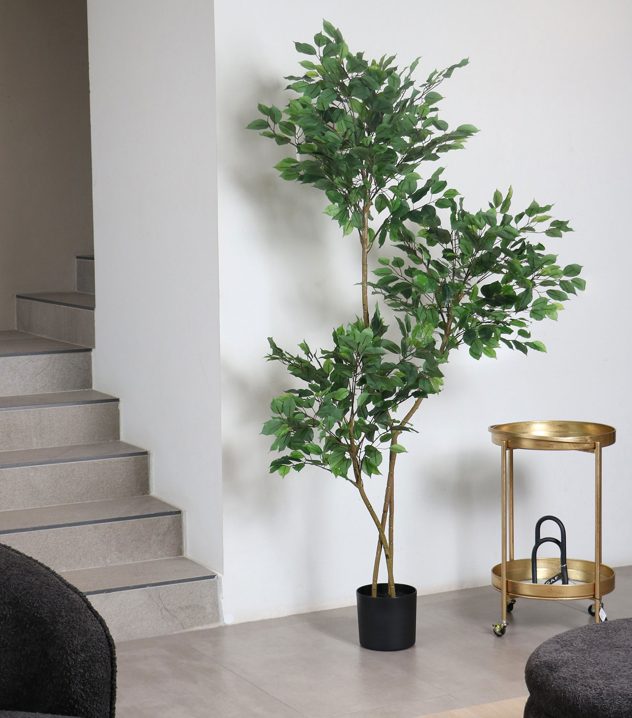 Árbol decorativo de Ficus grande artificial