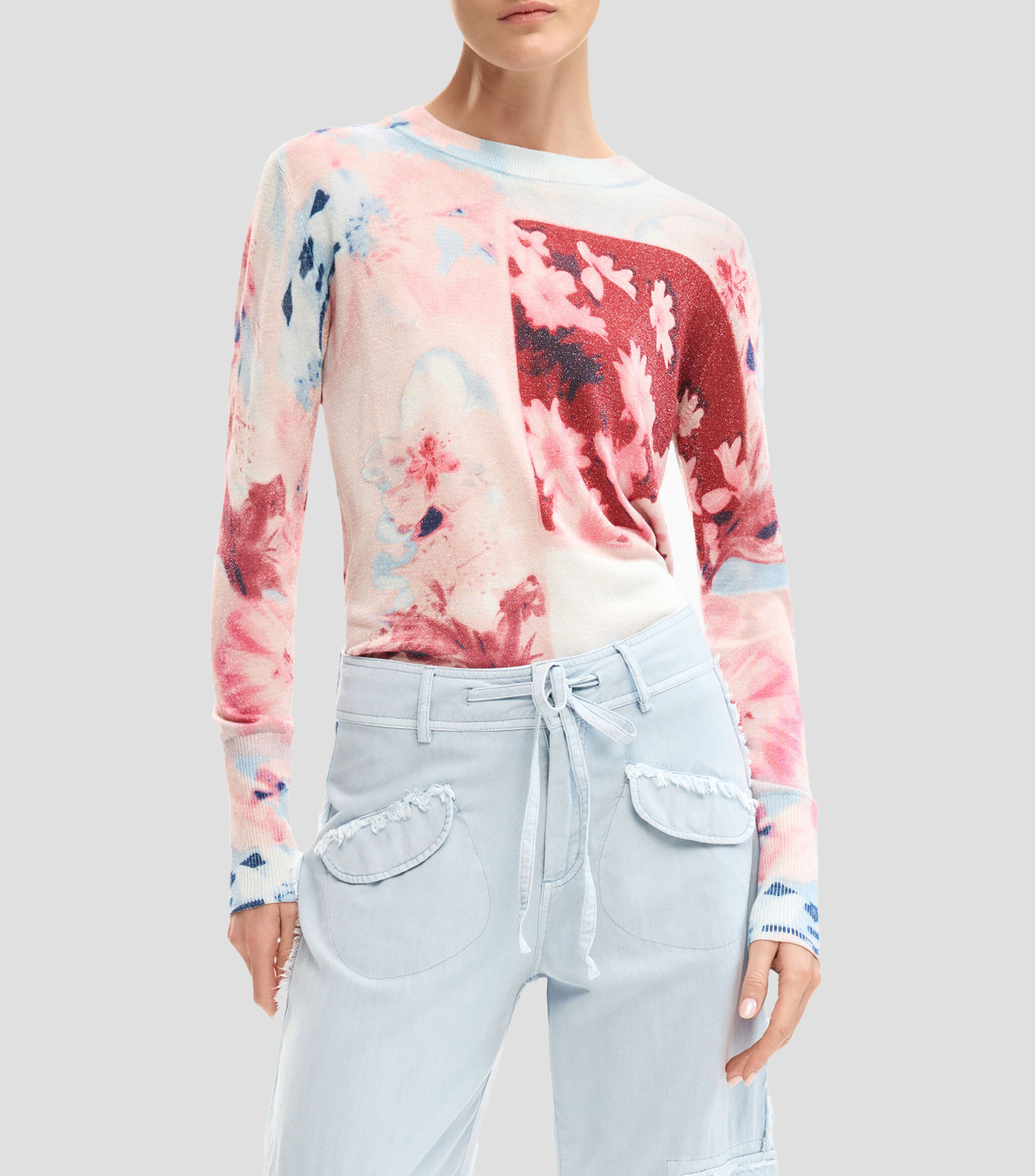 Suéter cuello redondo Mujer
