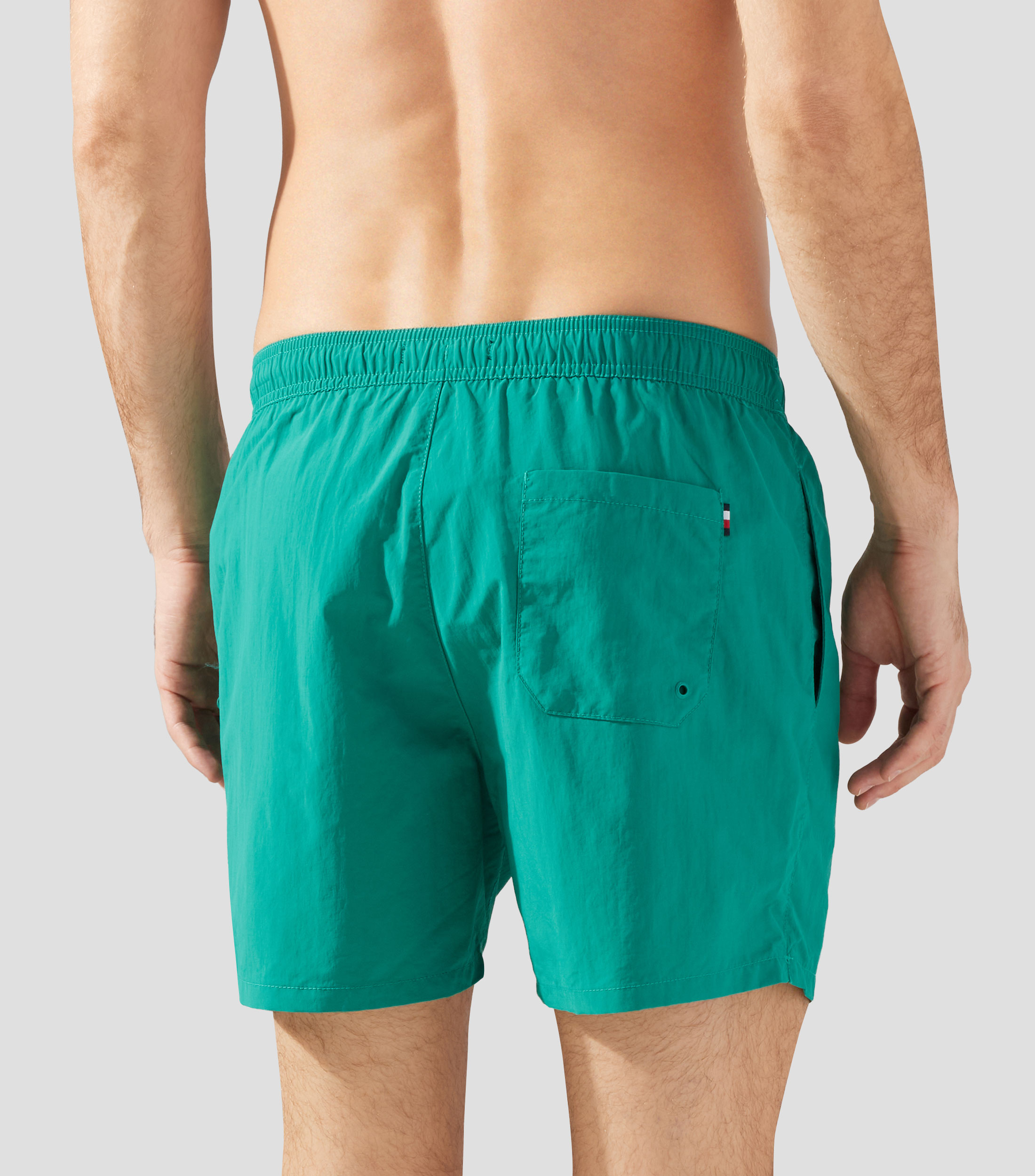 Traje de baño corto liso Hombre